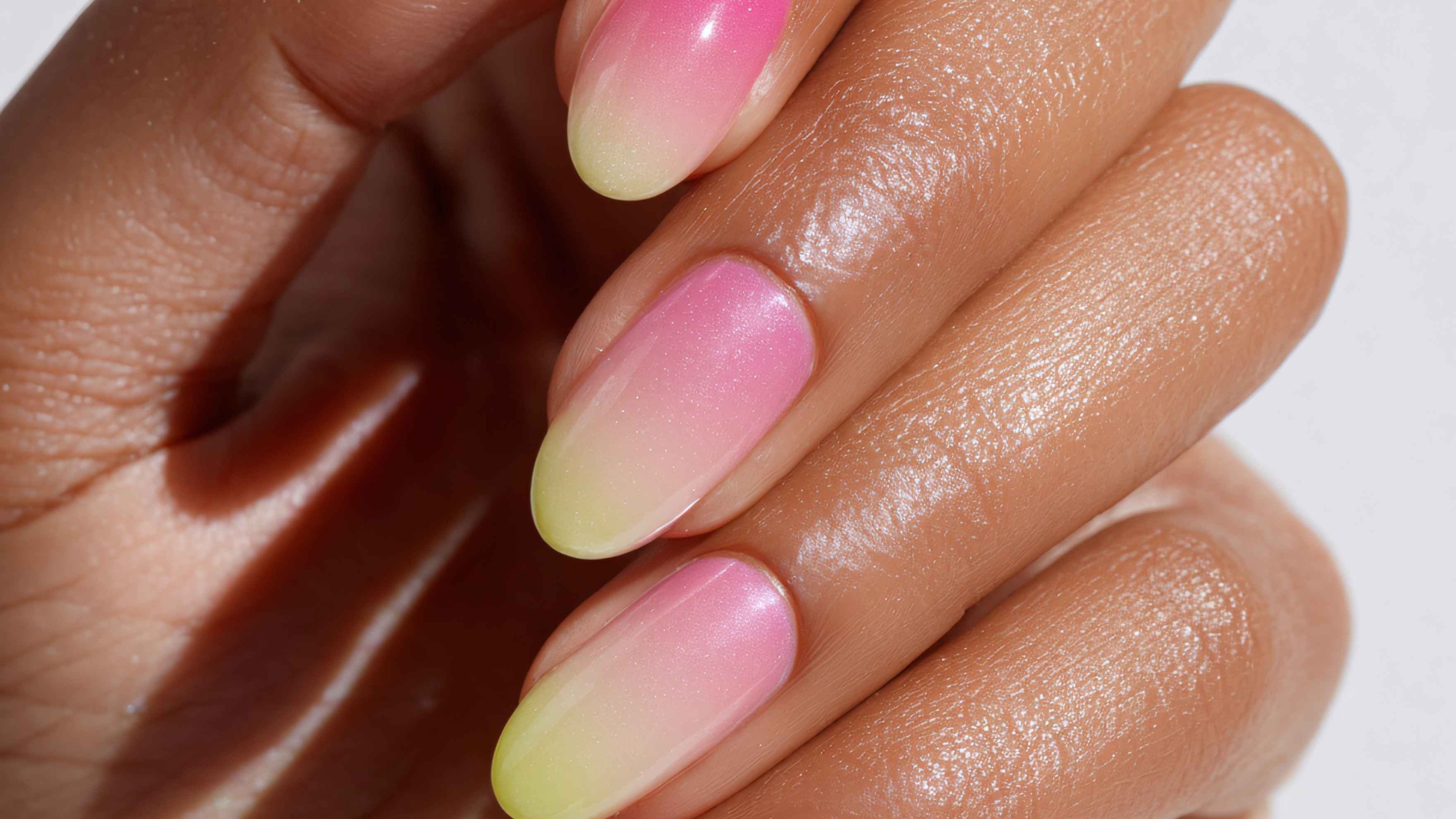 19. French Ombré with Glitter Edge