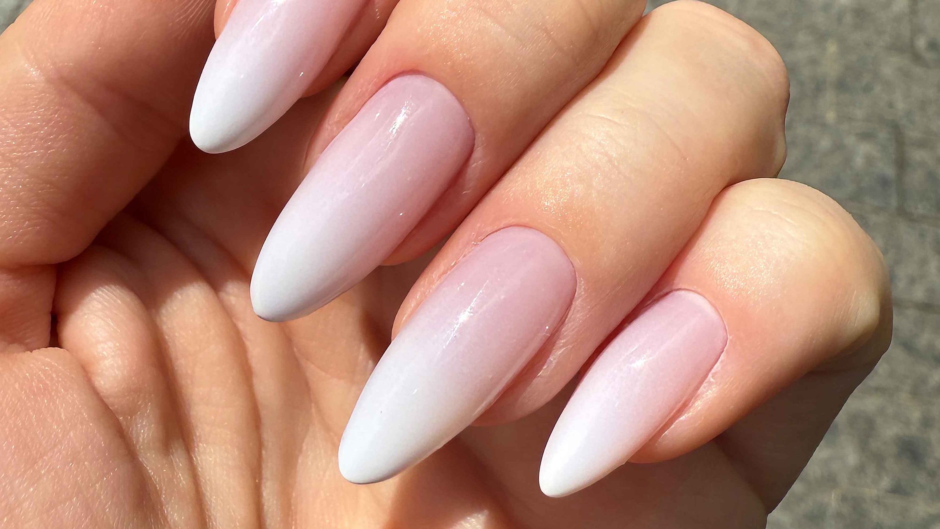 Ombre Wedding Nails
