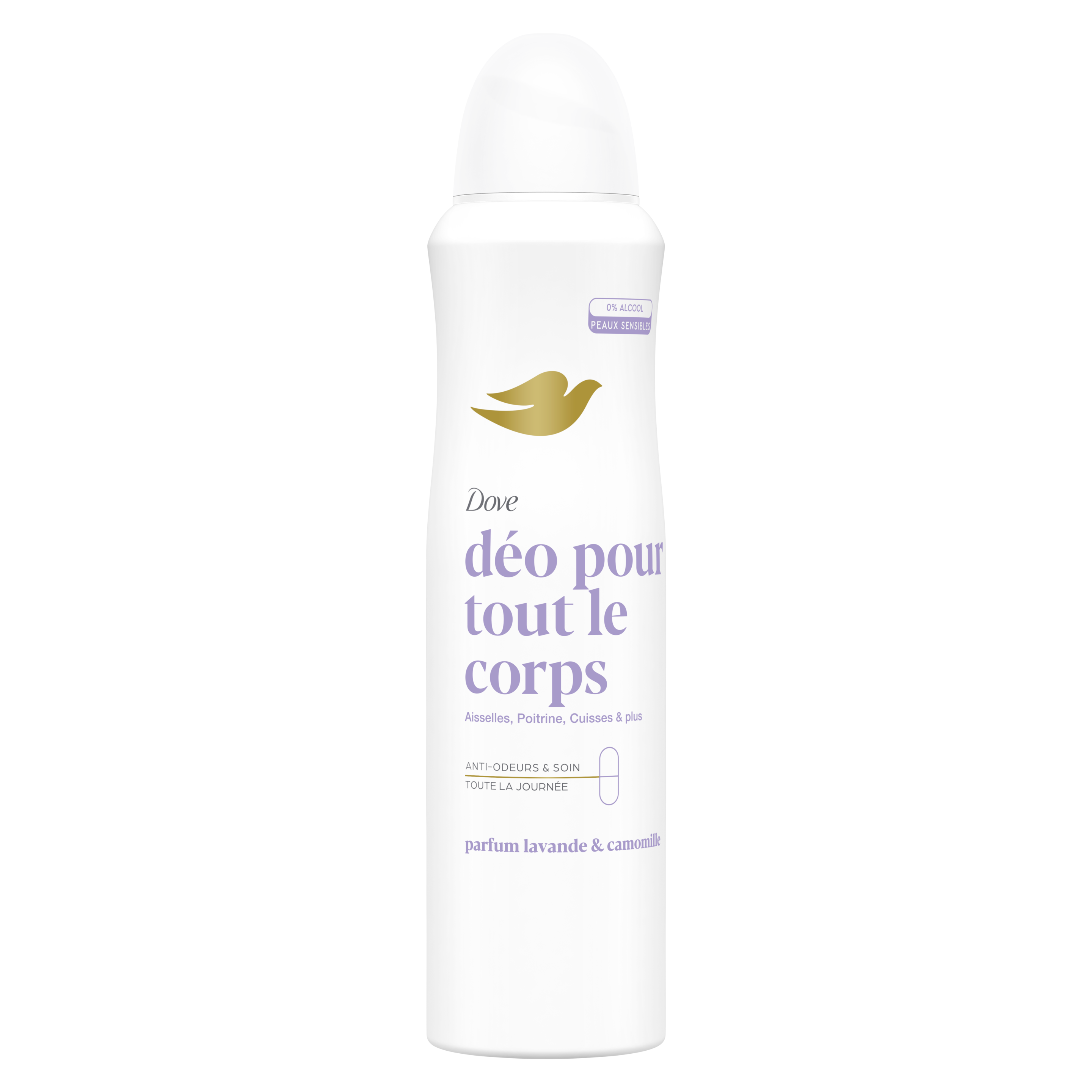 Dove Déodorant pour tout le corps Lavande & Camomille Spray 150ml packshot