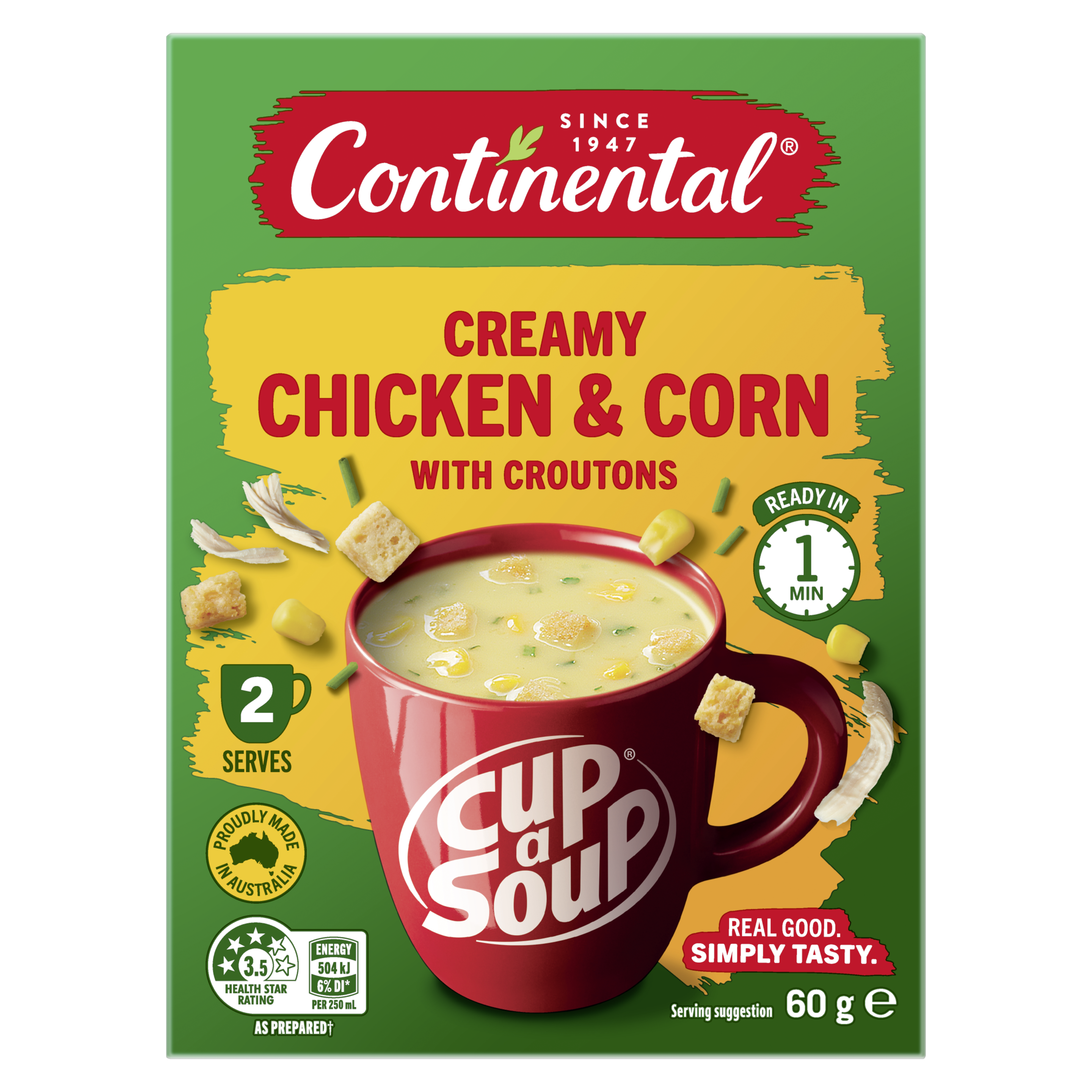 Creamy Chicken & Corn with Croutons