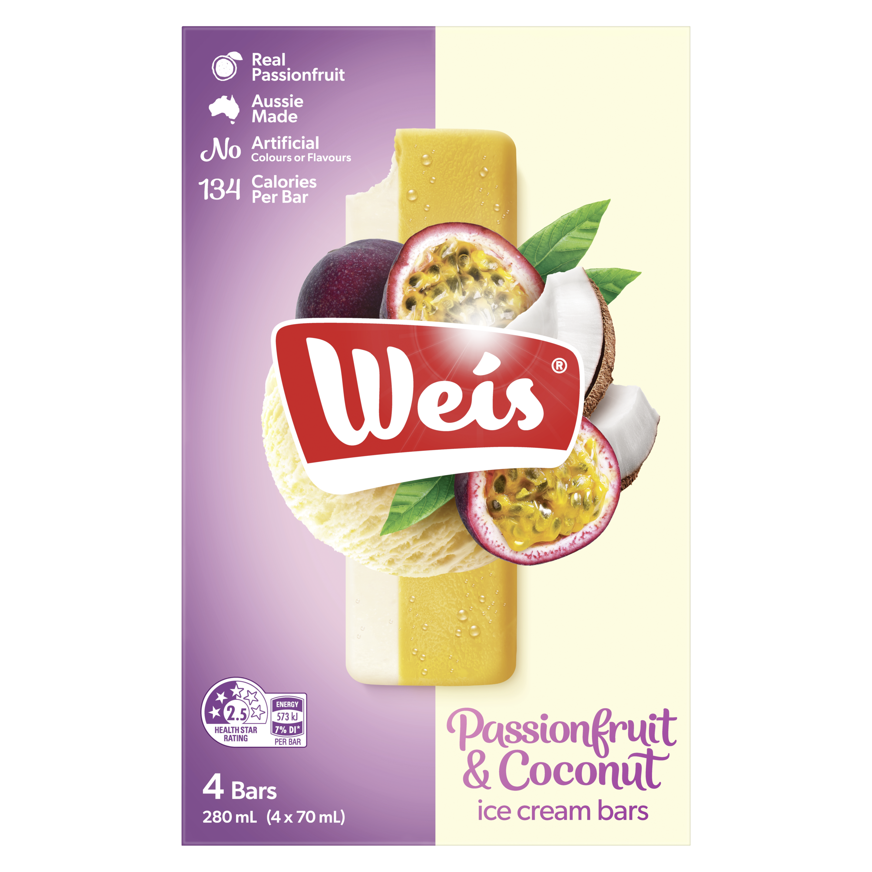 Weis Passionfruit and Coconut MP4 packshot
