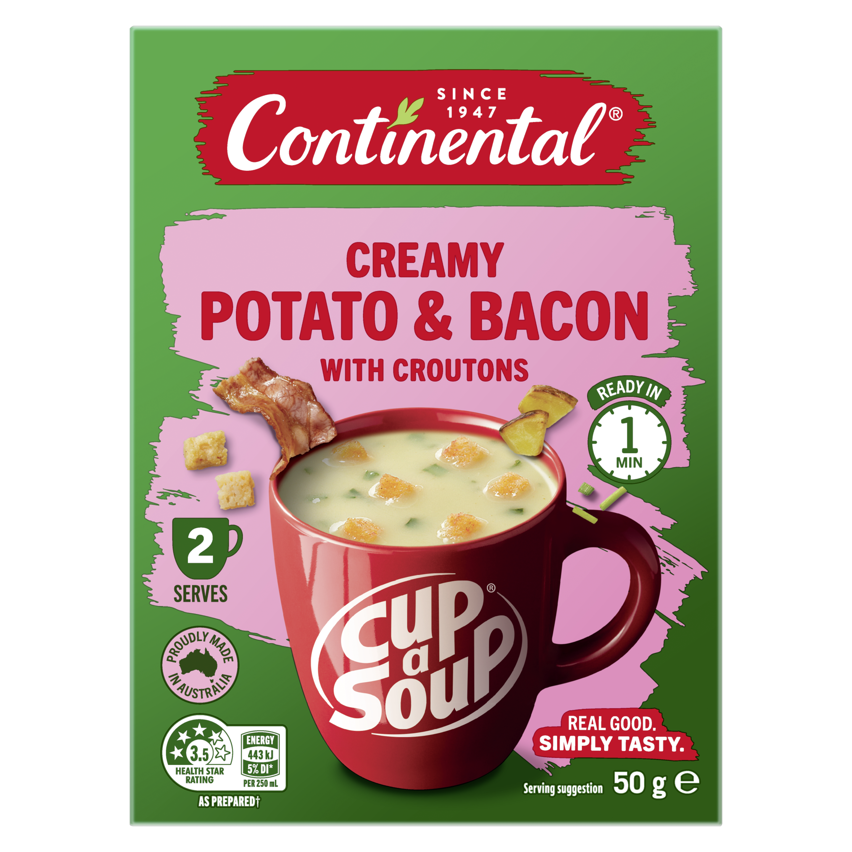 Creamy Potato & Bacon with Croutons