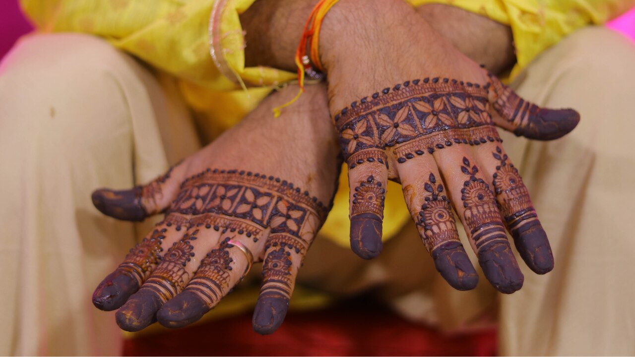 3. Checkerboard Mehndi
