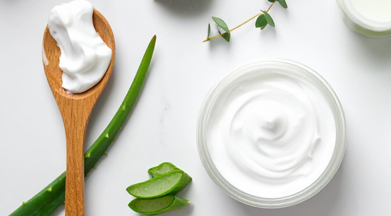 6. Aloe Vera + Plain Yoghurt (for Anti-Ageing & Firming)