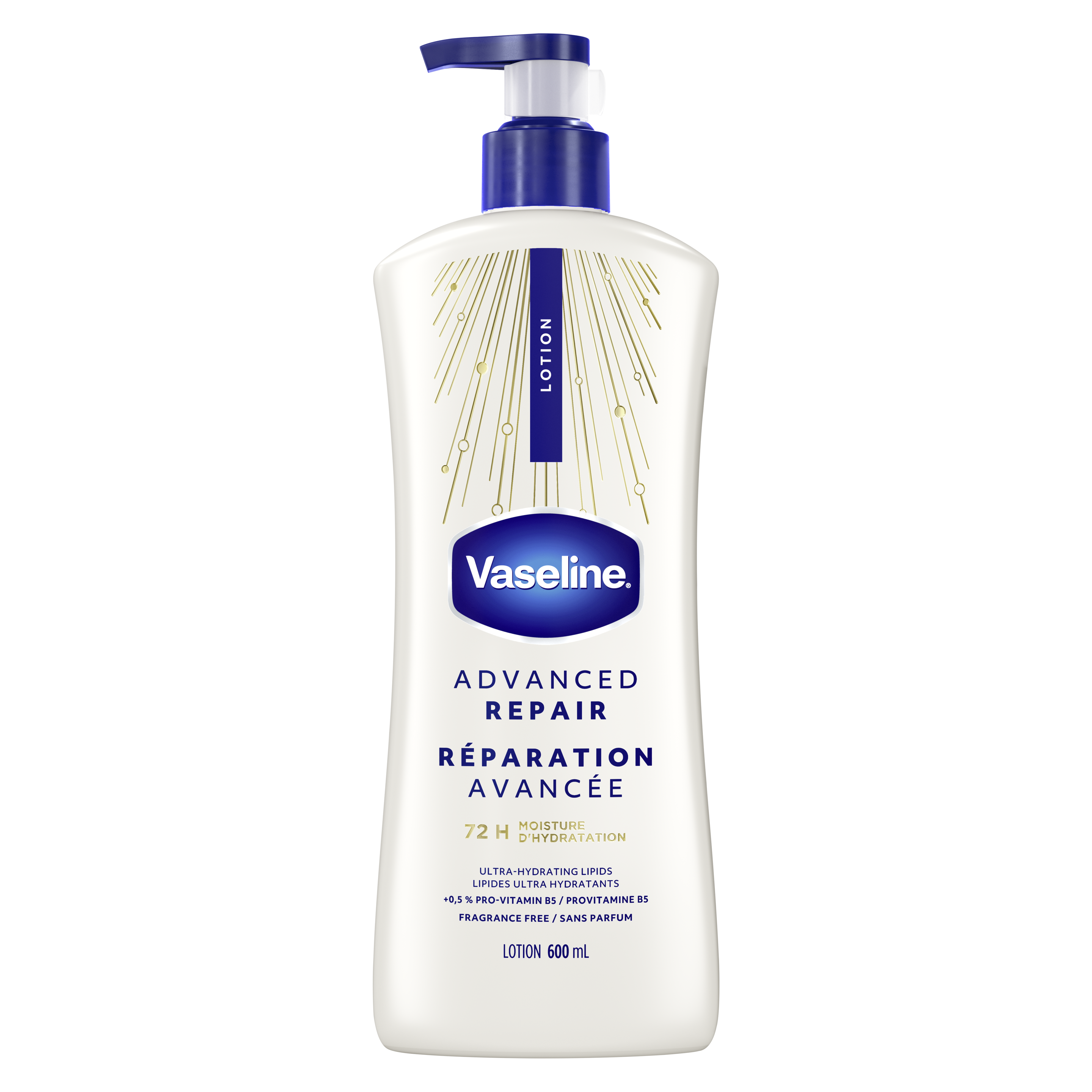 Vaseline® Advanced Repair Unscented Lotion front of pack packshot