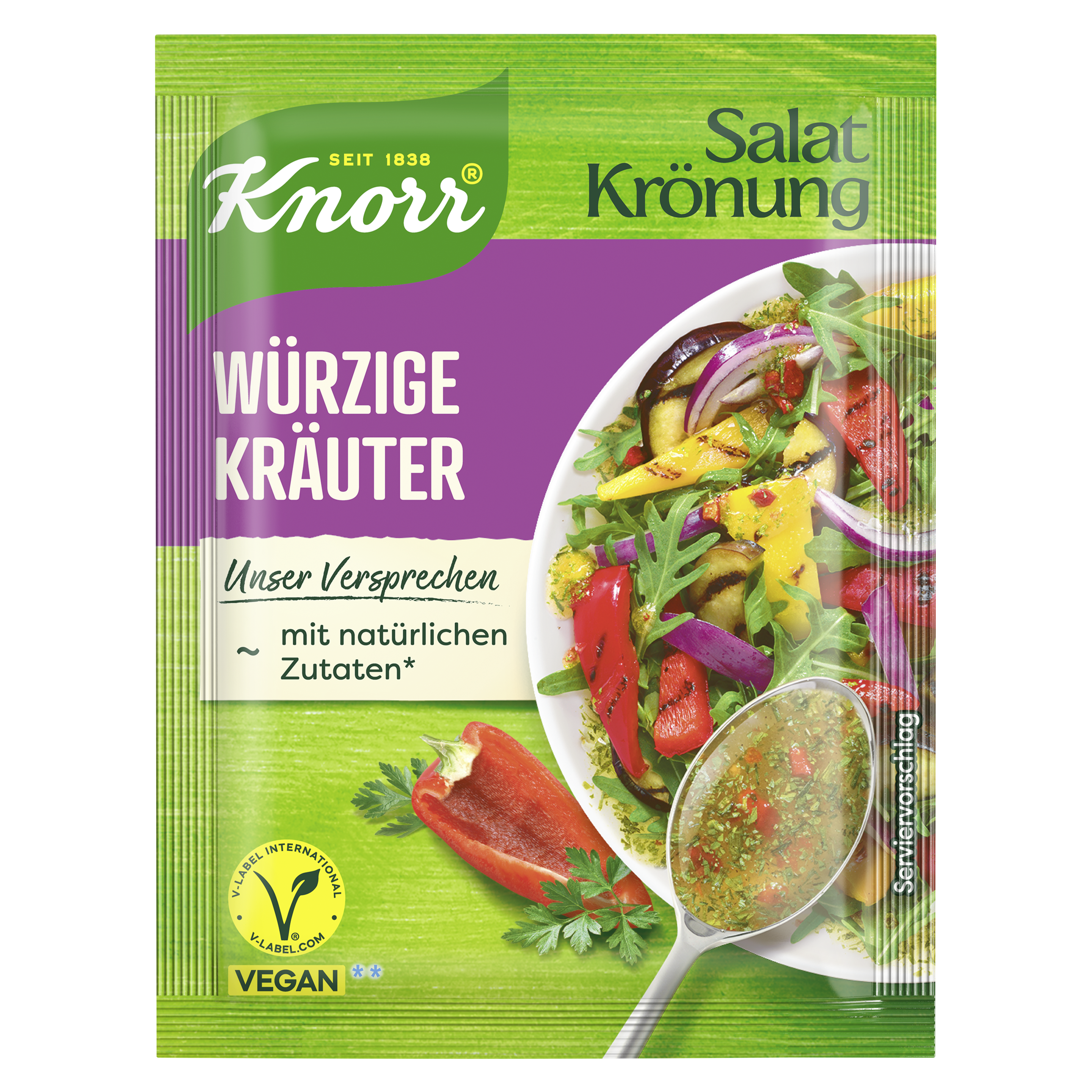 Knorr Salatkrönung Würzige Kräuter Dressing 3er-Pack packshot