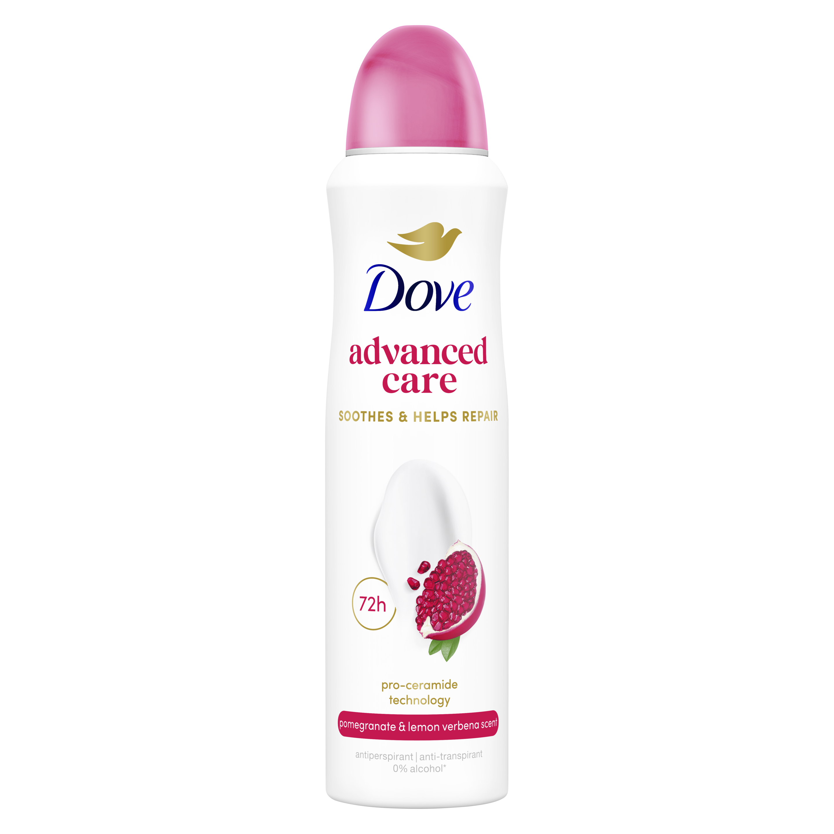 Dove Advanced Care Go Fresh Anti-transpirant Deodorant Spray Pomegranate & Lemon Verbena 150ml packshot