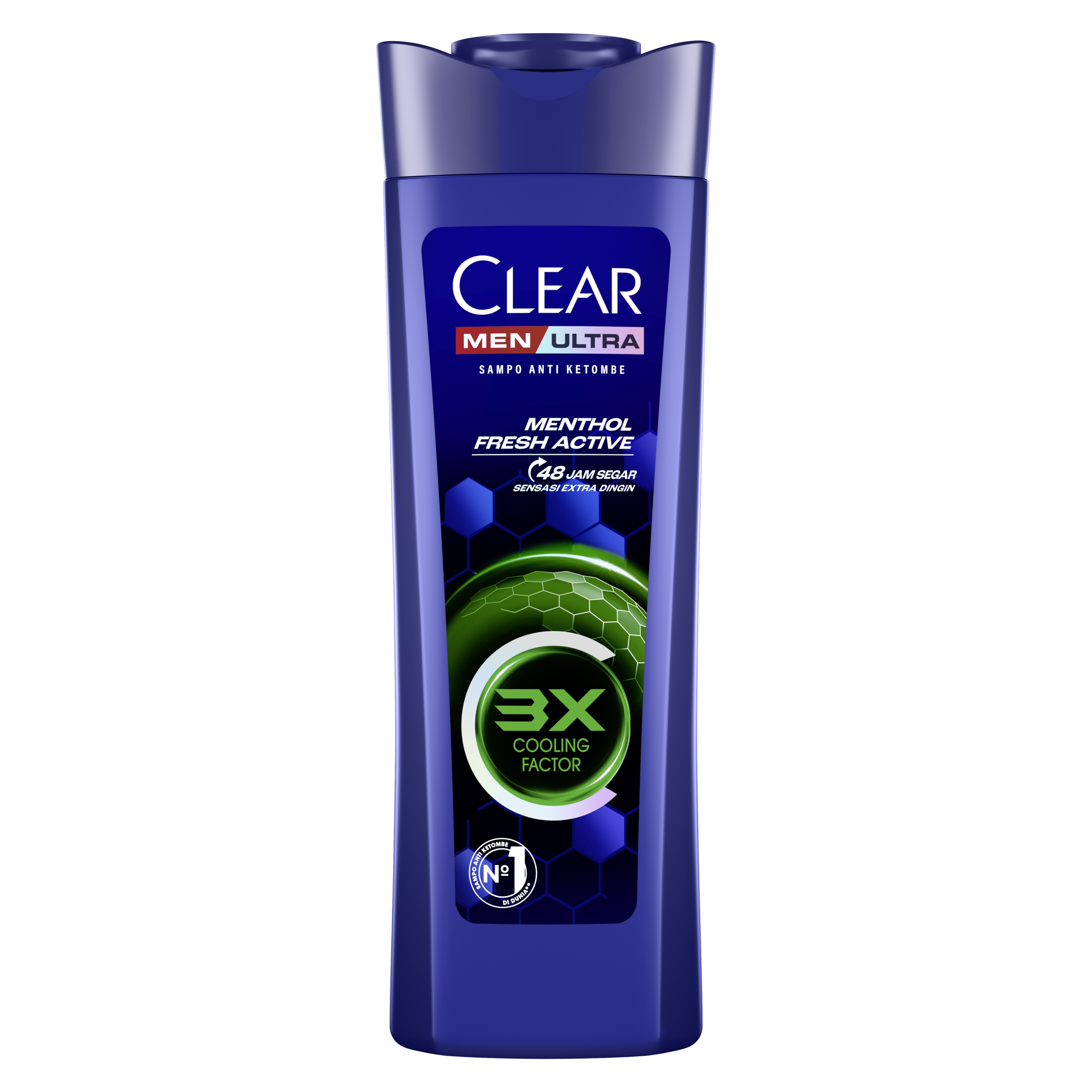 CLEAR MEN ULTRA Menthol Fresh Active - Sampo Anti Ketombe 70ml packshot