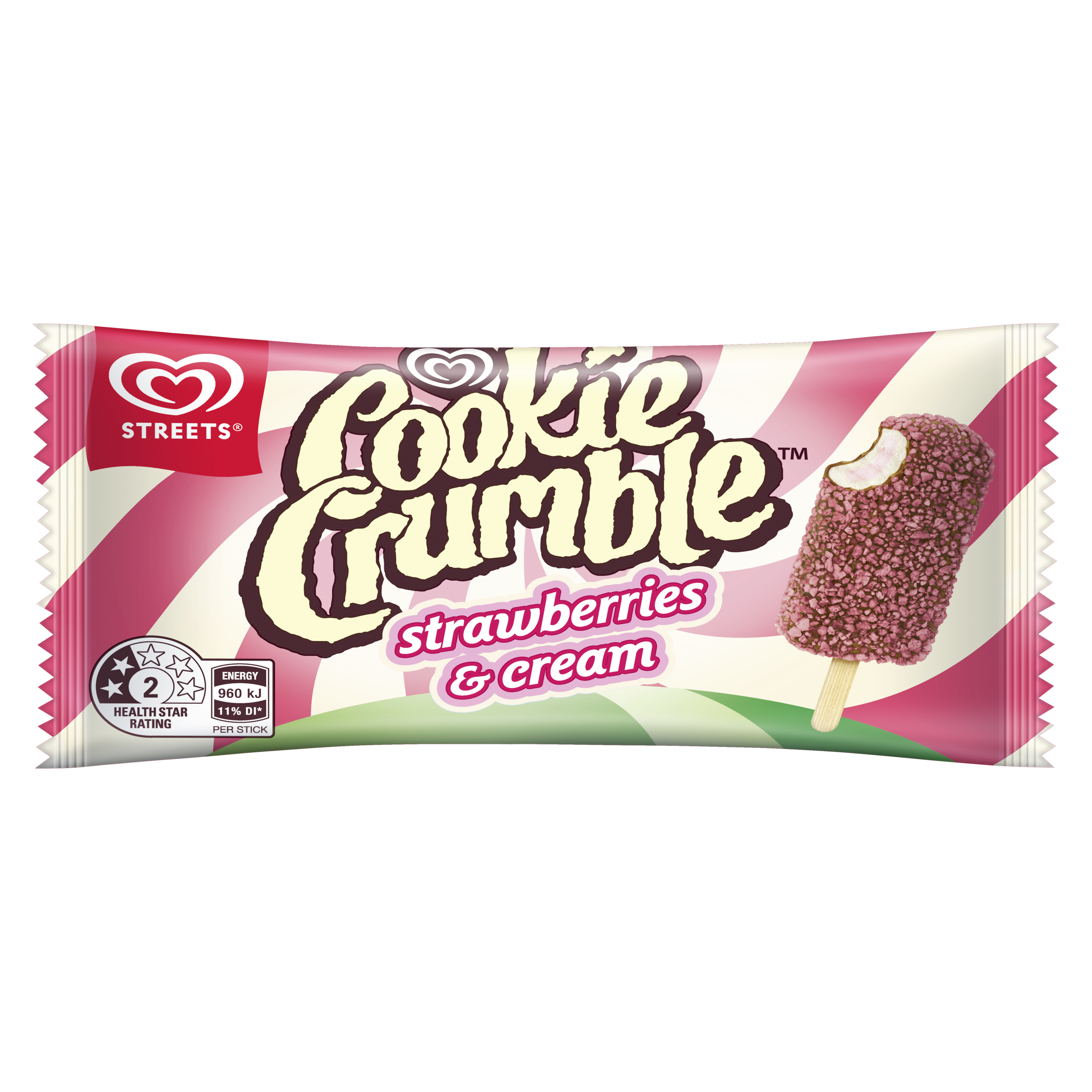 Cookie Crumble Strawberries & Cream 100mL packshot