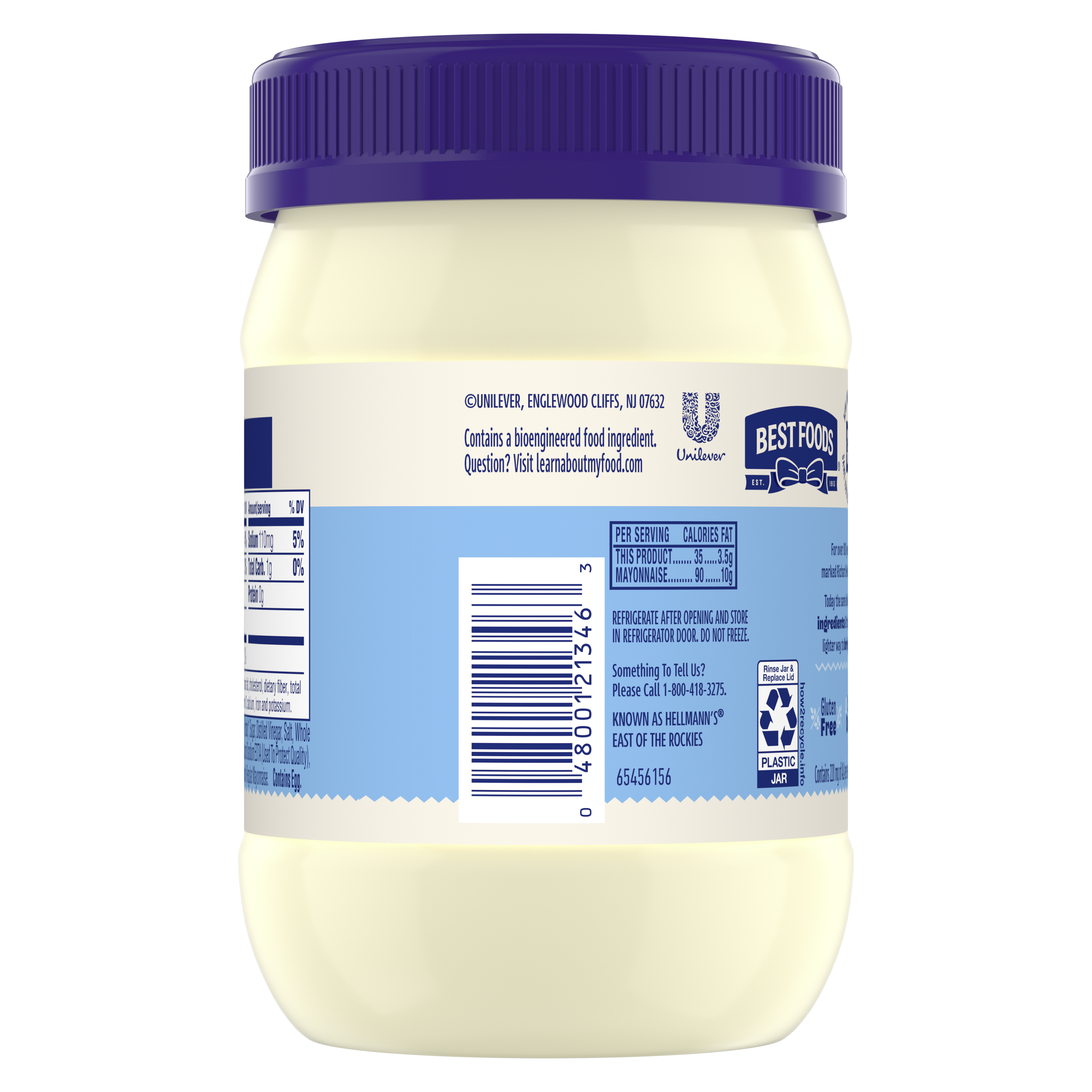 Best Foods Light Mayonnaise(Back)