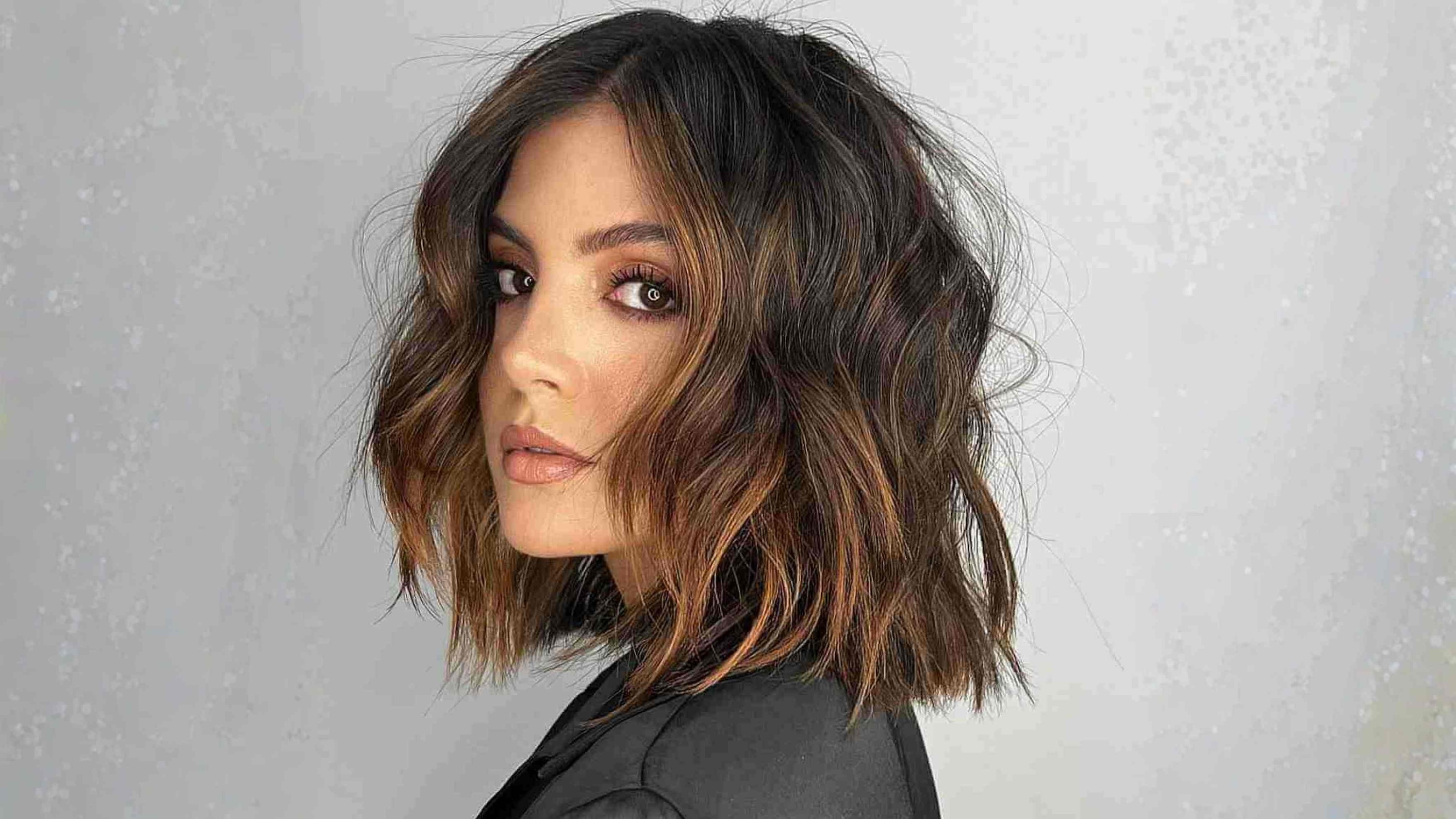 The Textured Lob with Balayage