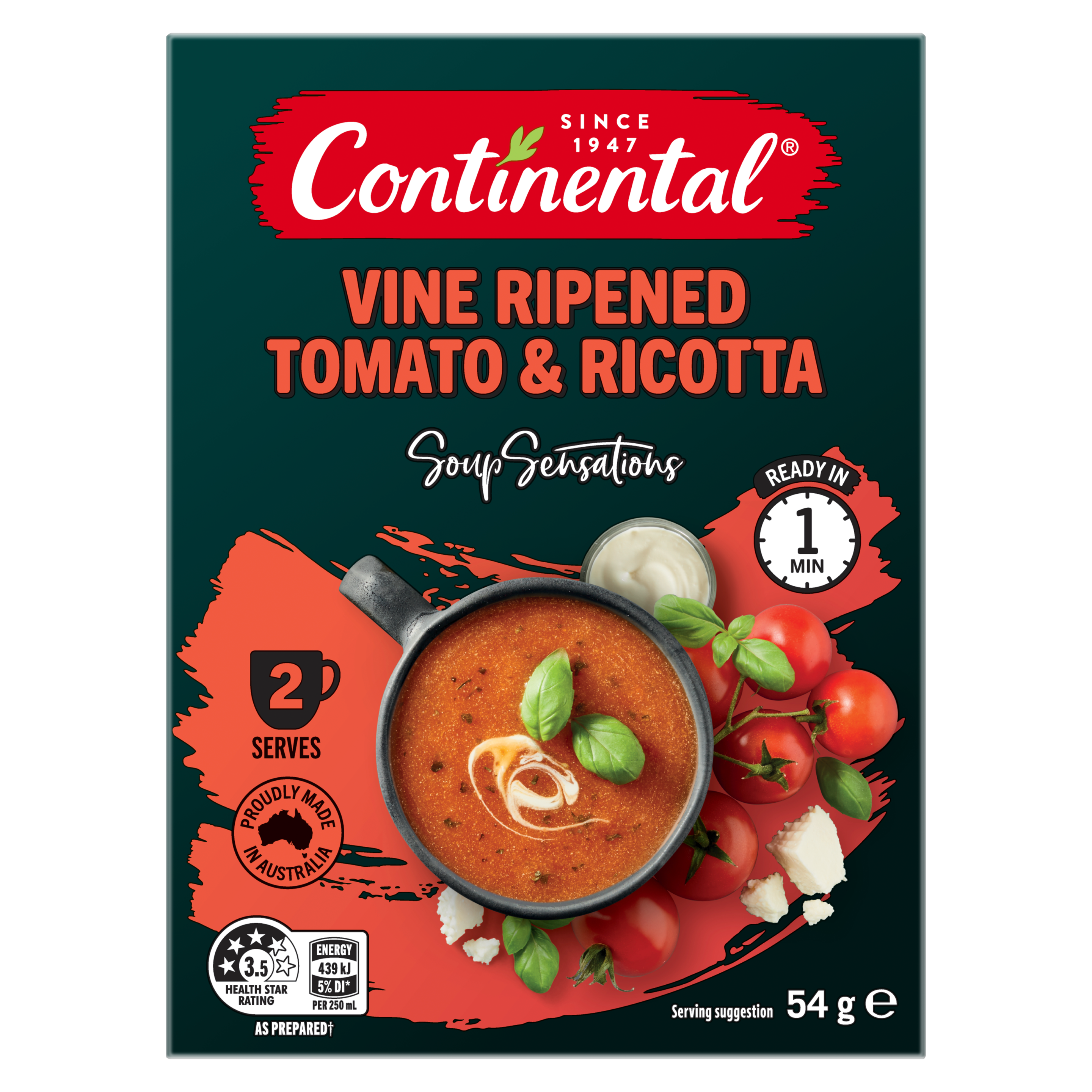 Vine Ripened Tomato and Ricotta with Basil