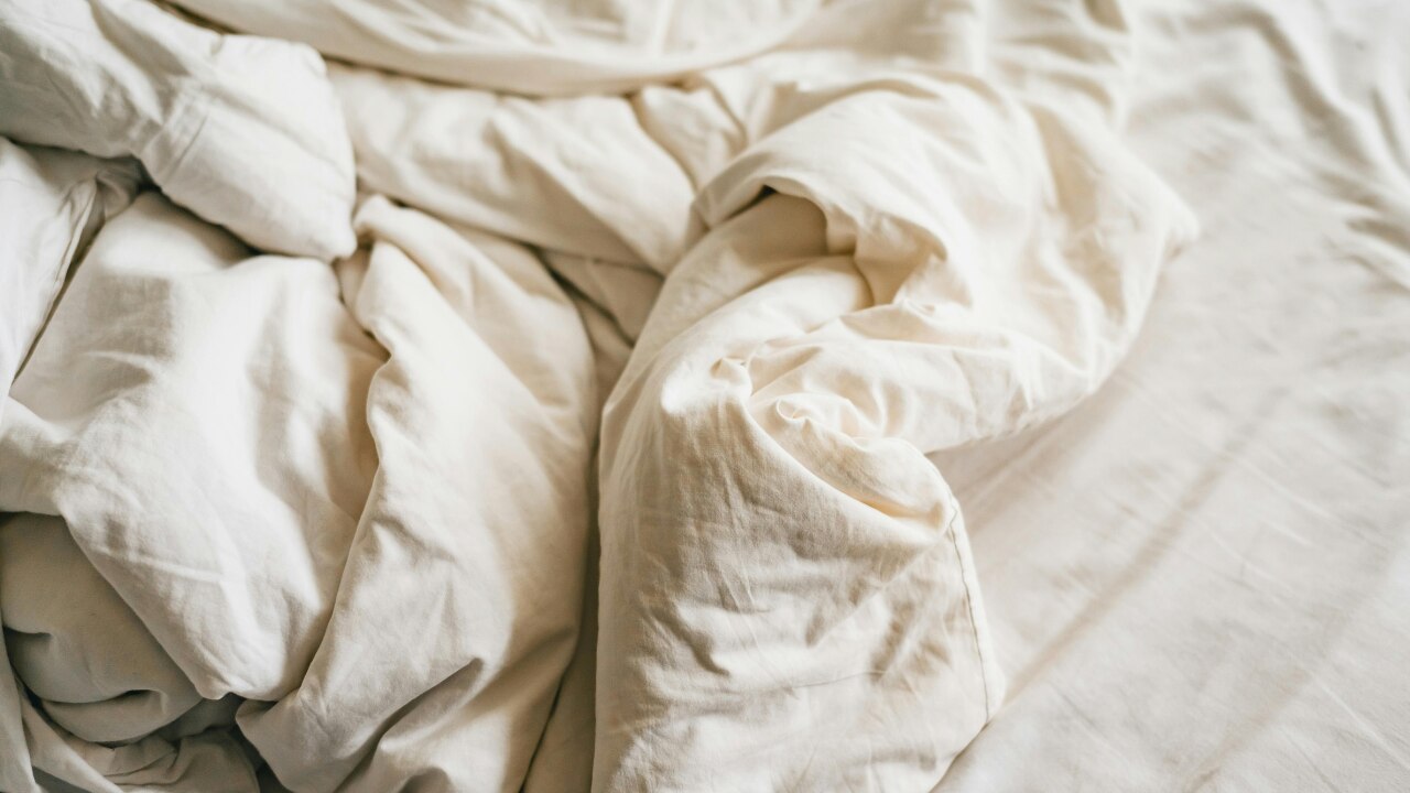 Unwashed Bedding and Towels: