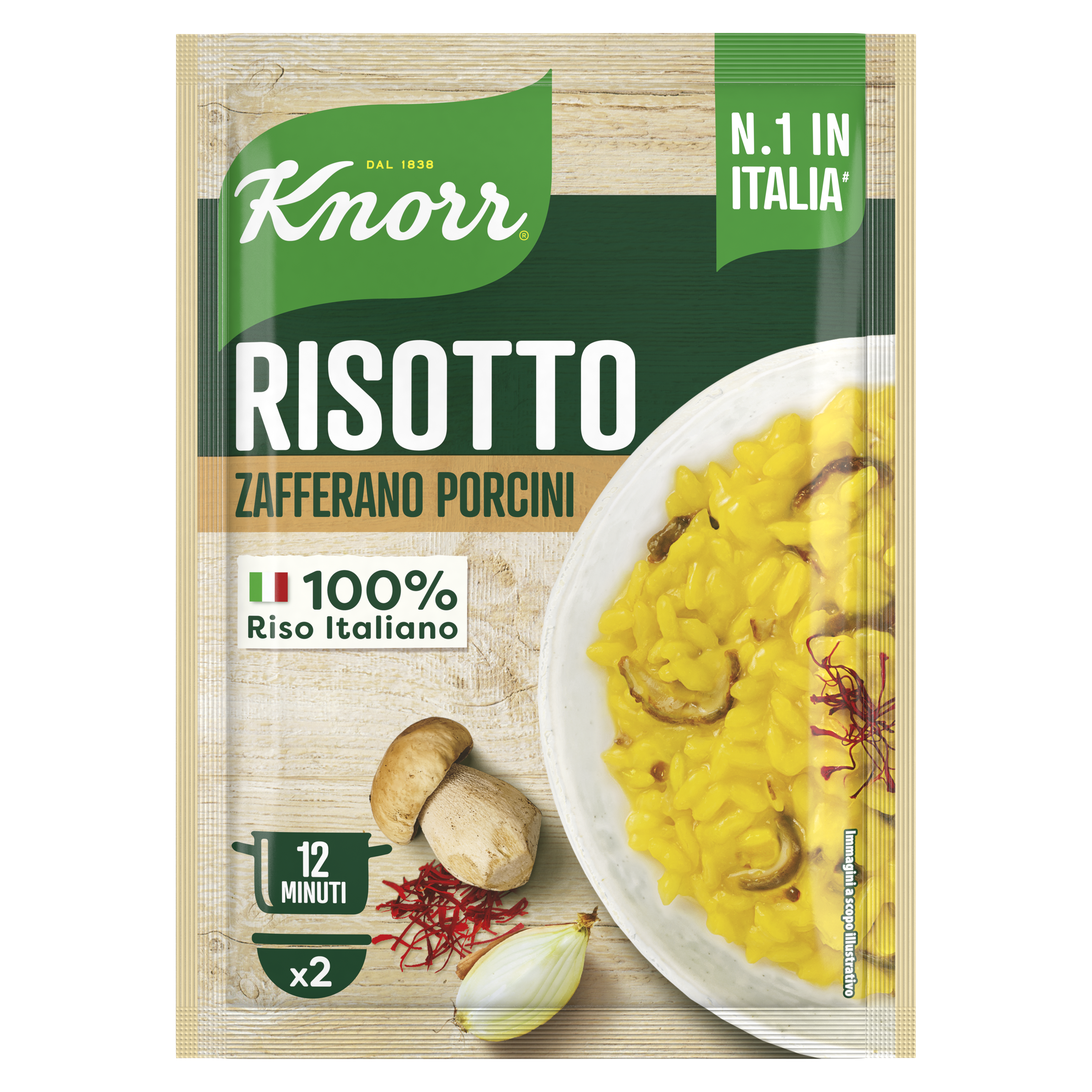 Risotto Zafferano e Porcini packshot