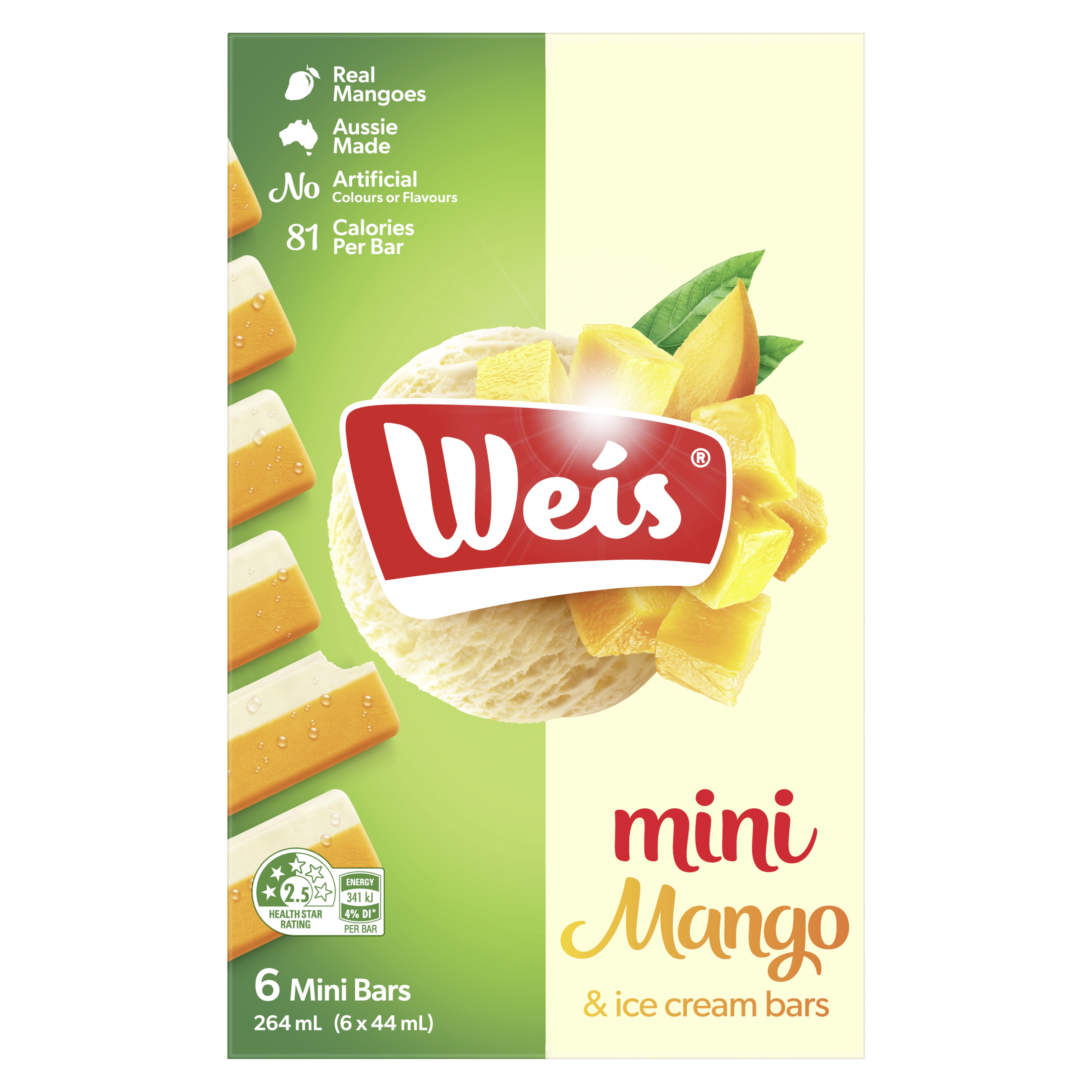 Weis Mini Mango & Ice Cream Bar packshot