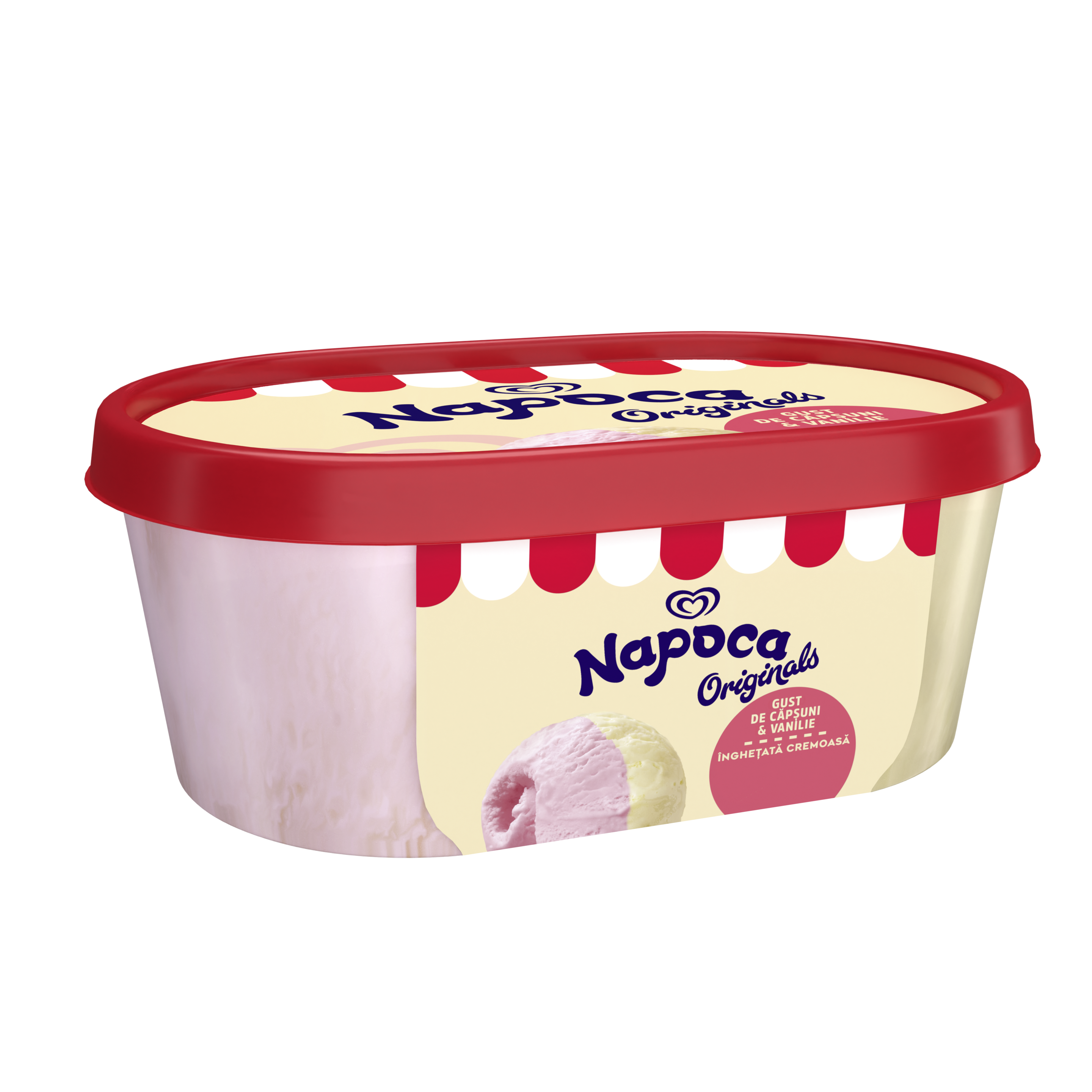 Napoca Originals Vanilie Căpșuni 1000ml packshot