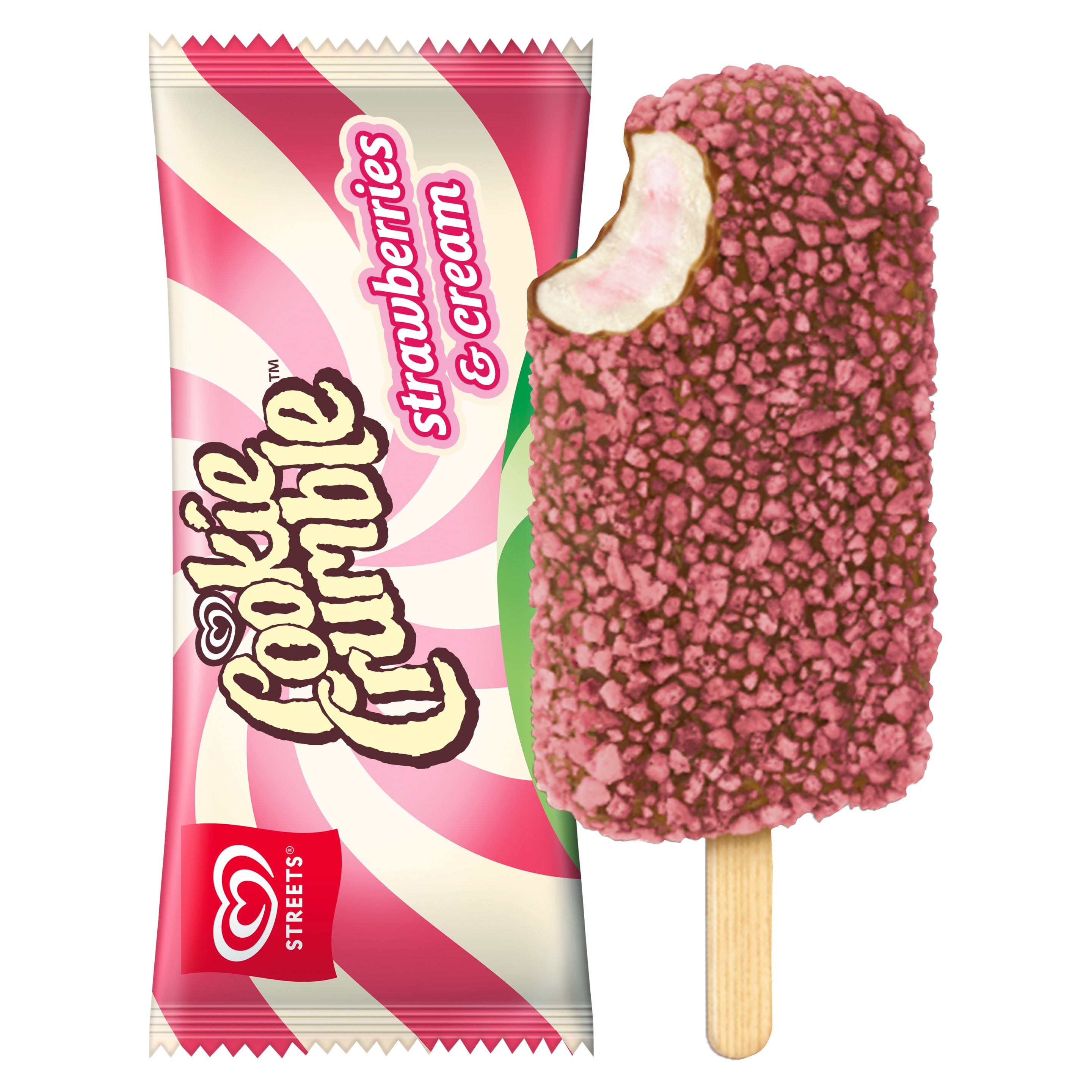 Cookie Crumble Strawberries & Cream Stick