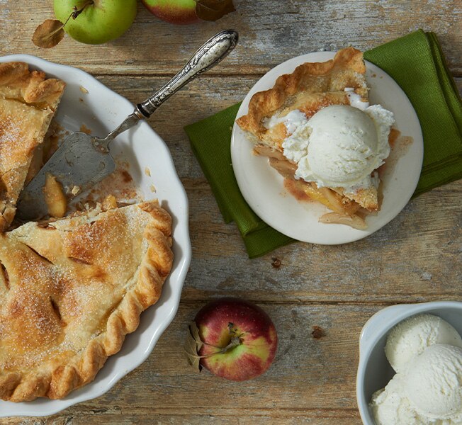 Apple Pie a la Mode with Breyers vanilla ice cream