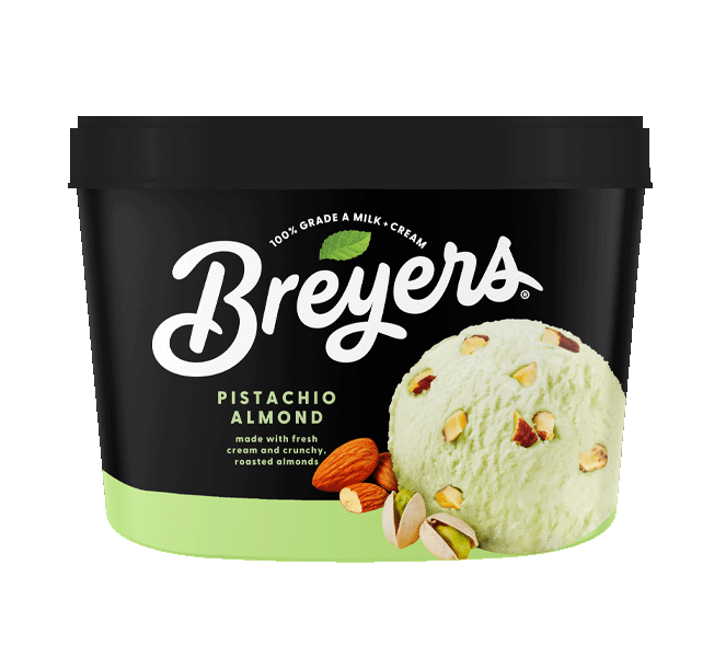 Breyers Pistachio Almind Ice Cream
