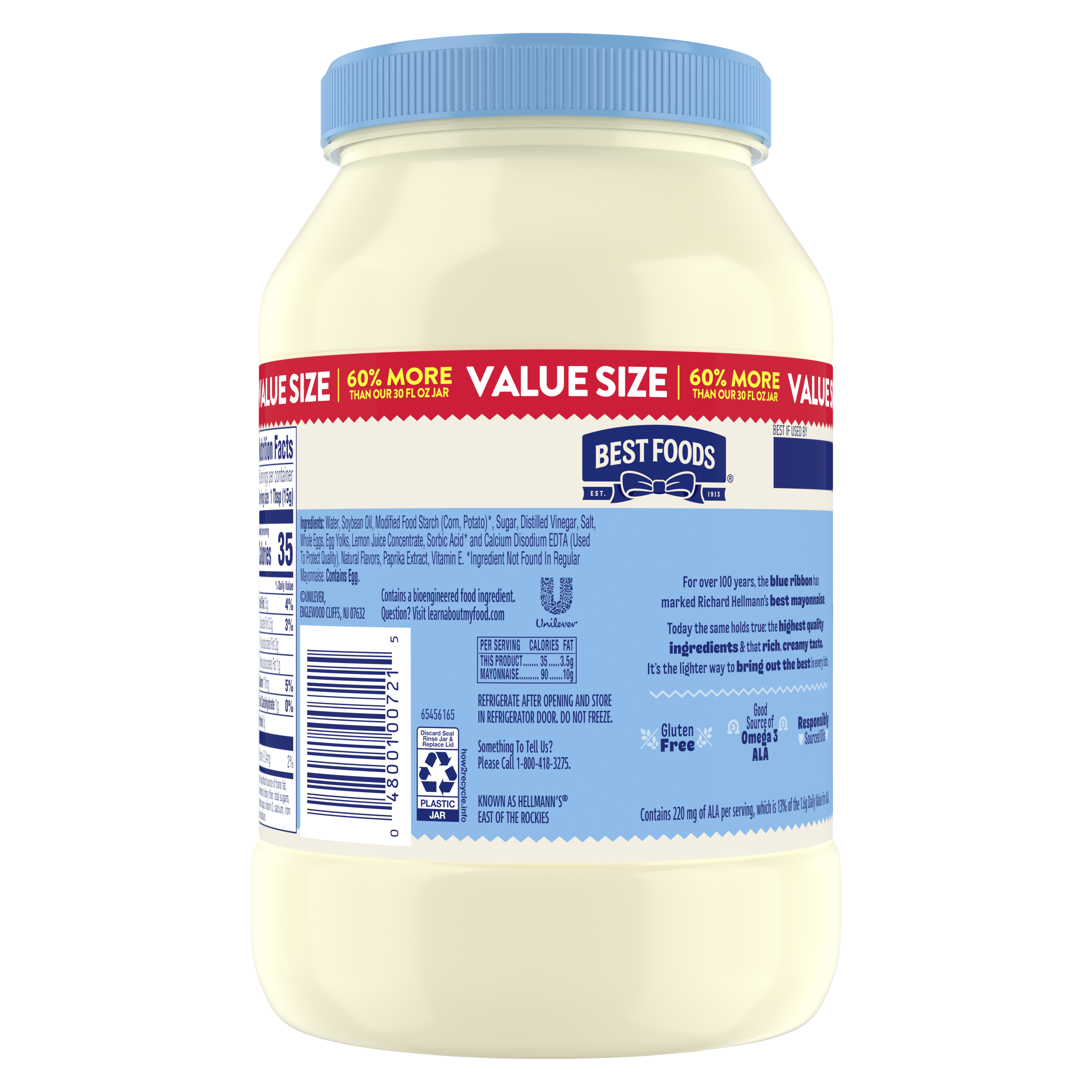 Best Foods Real Mayonnaise(Back)