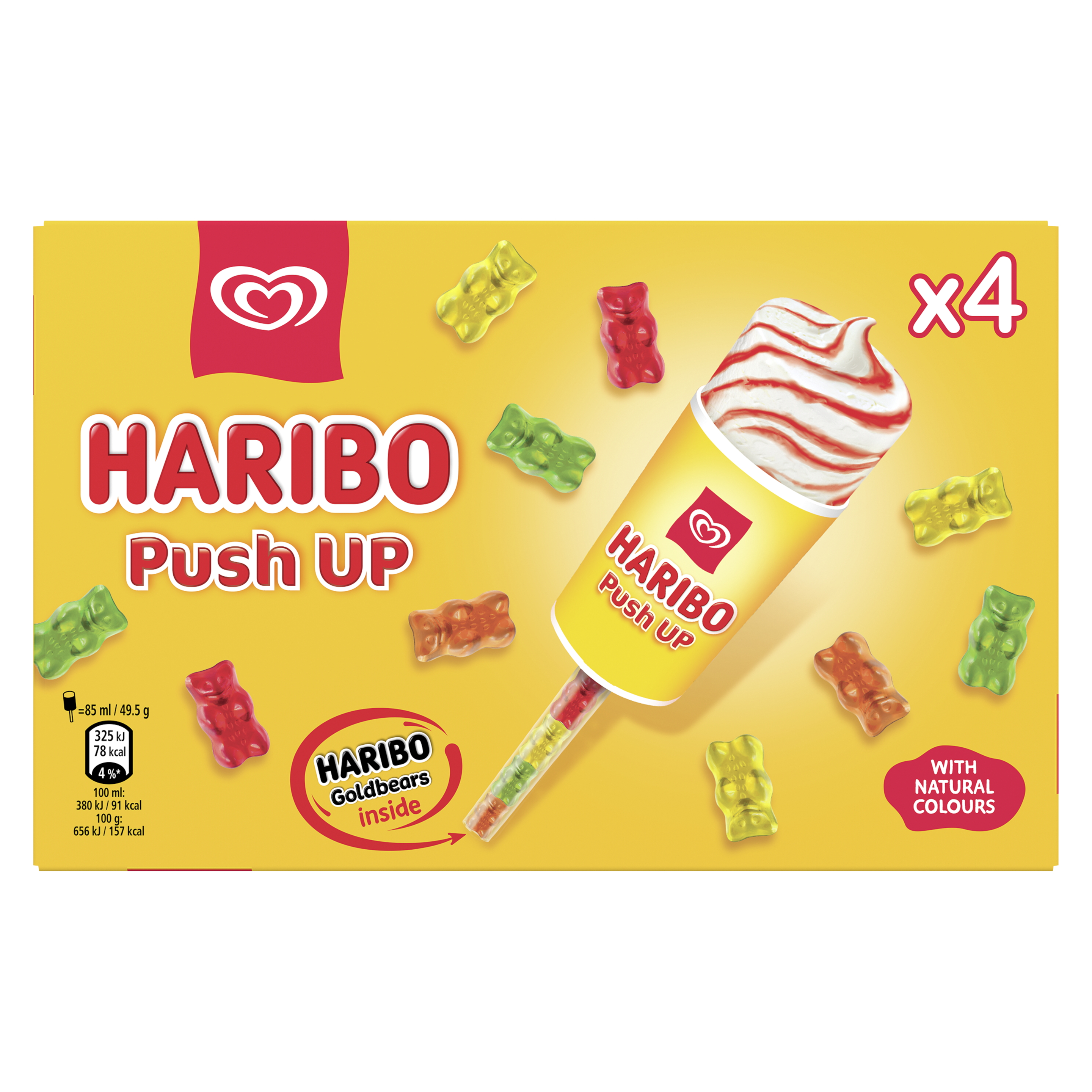 Haribo push up 4 x 85 ml packshot