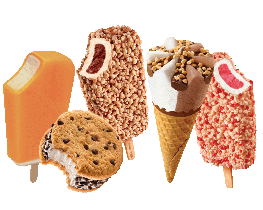 Selection of Good Humor treats