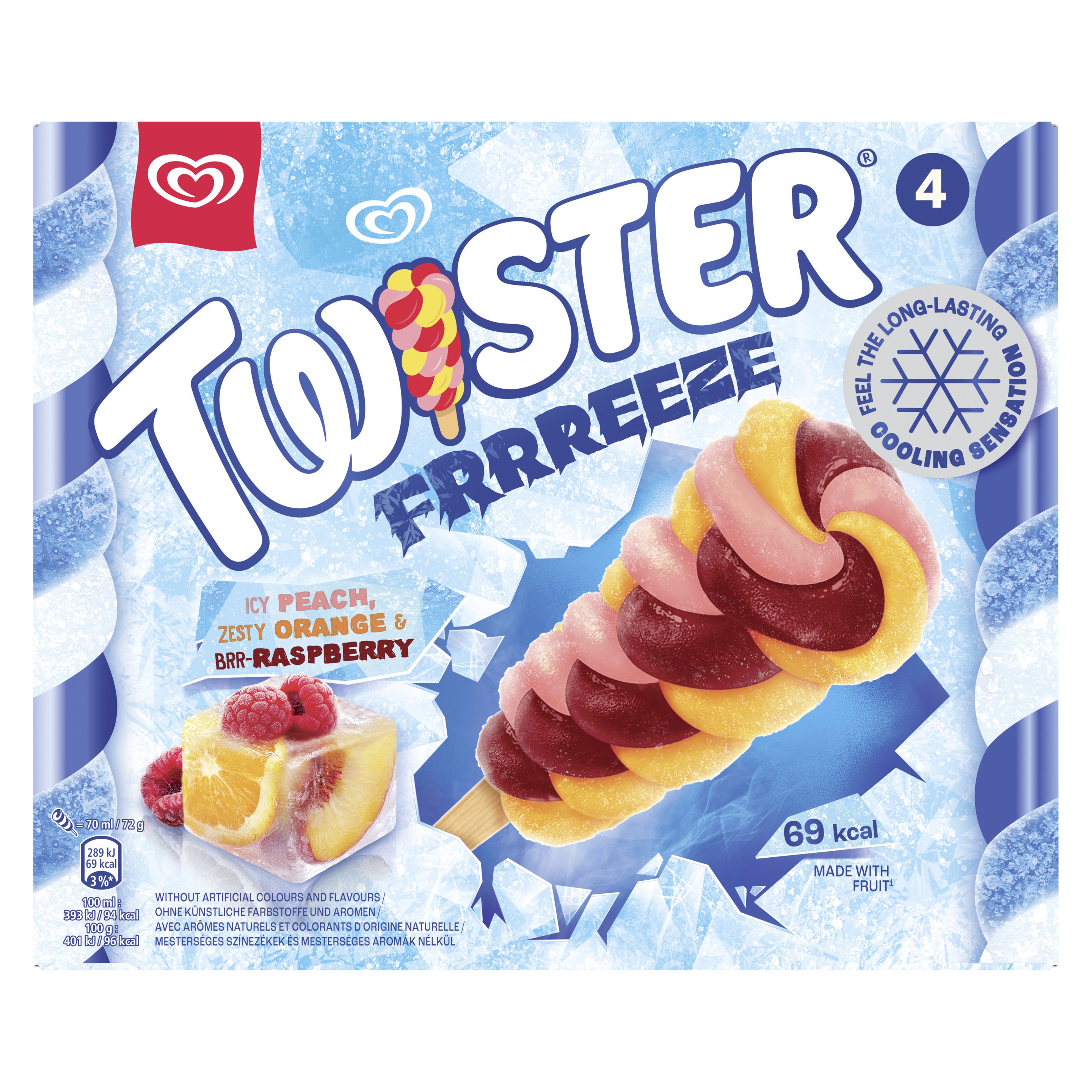 Twister Frrreeze Ice Lolly 4x 70 ml packshot