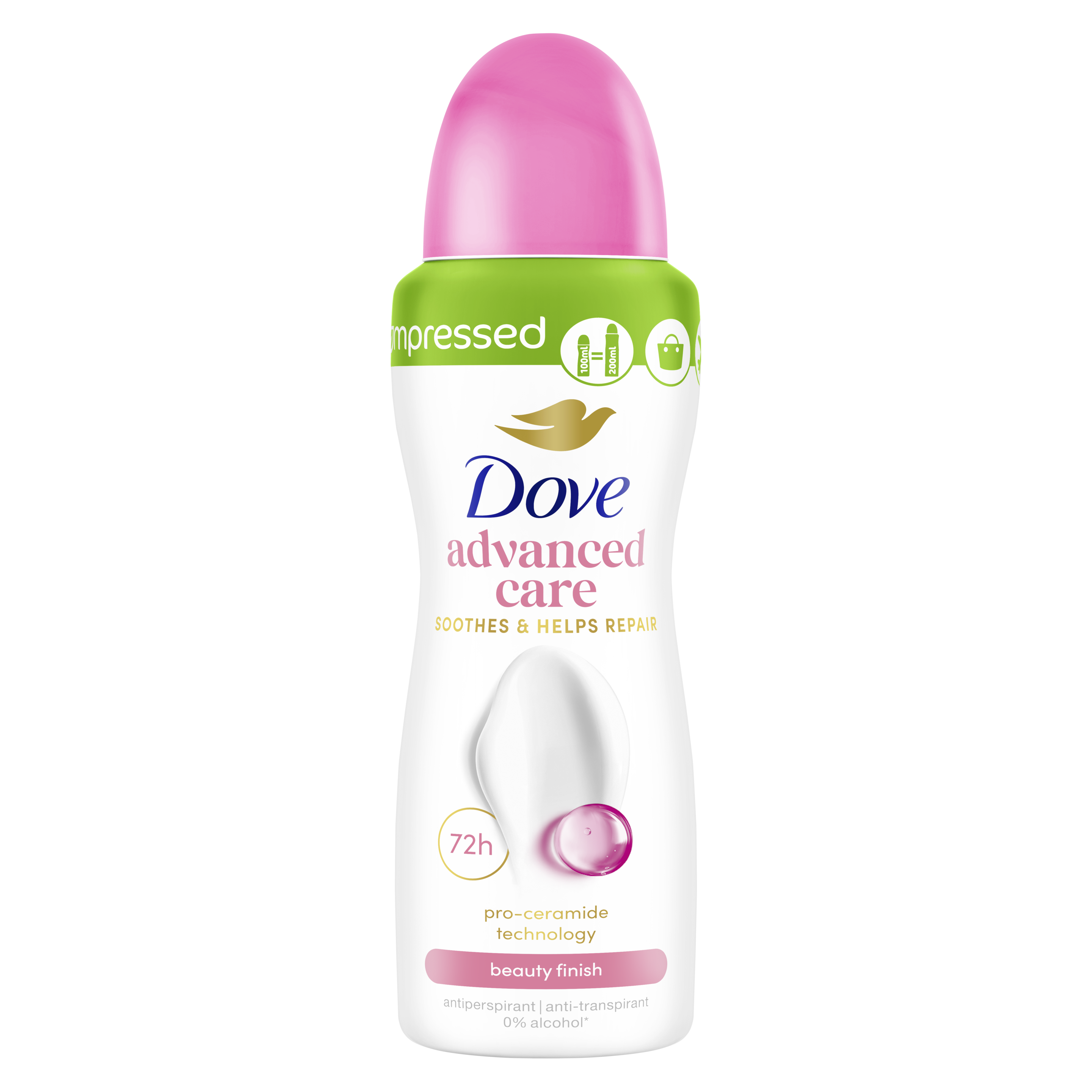 Dove Apaise & Aide à Réparer Spray Anti-Transpirant Beauty Finish 100ml packshot
