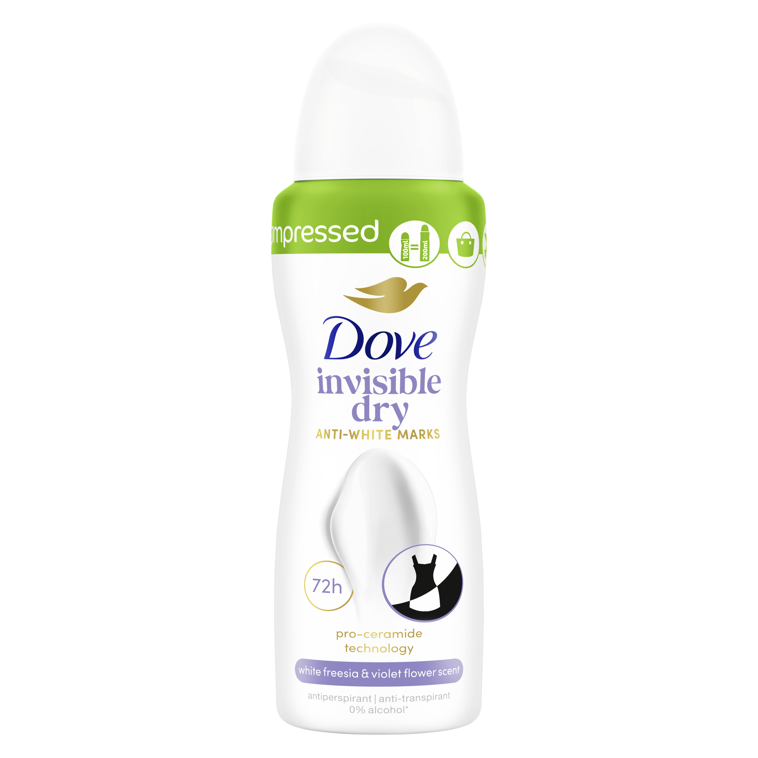 Dove Apaise & Aide à Réparer Spray Anti-Transpirant Invisible Dry 100ml packshot