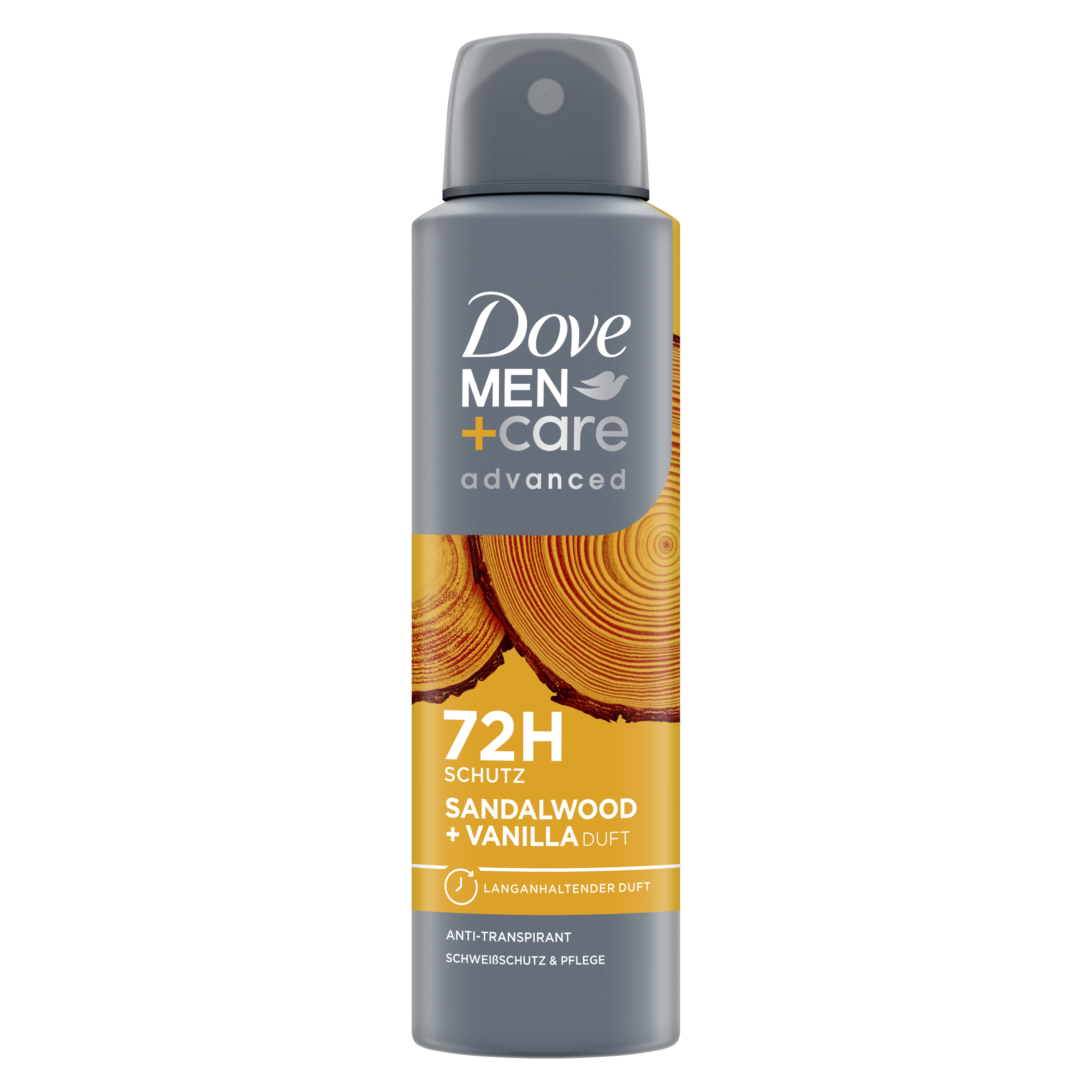 MEN+care advanced Anti-Transpirant-Spray Sandalwood + Vanilla-Duft packshot