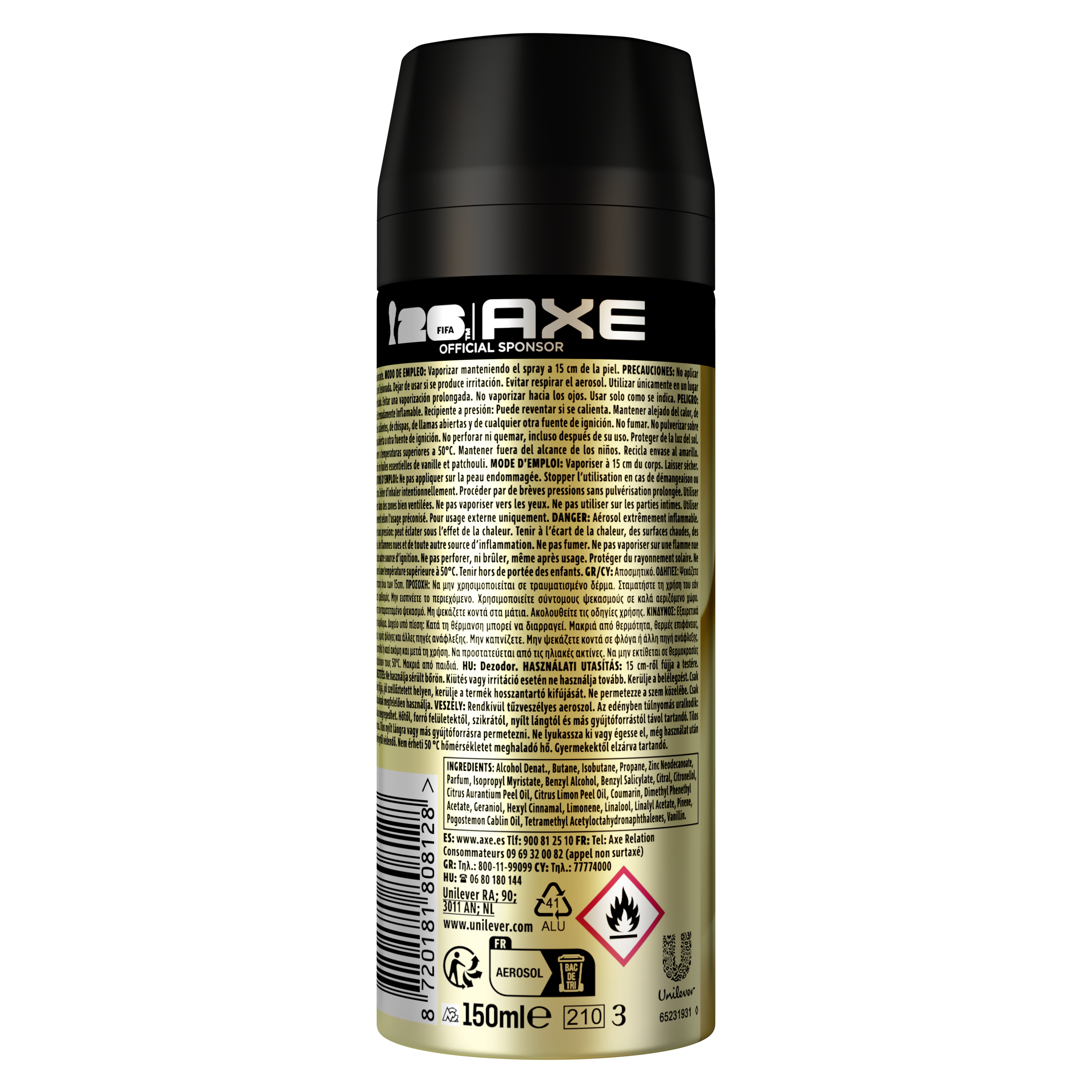 AXE Fine Fragrance Collection Marshmallow Smoke dezodor aeroszol 150ml