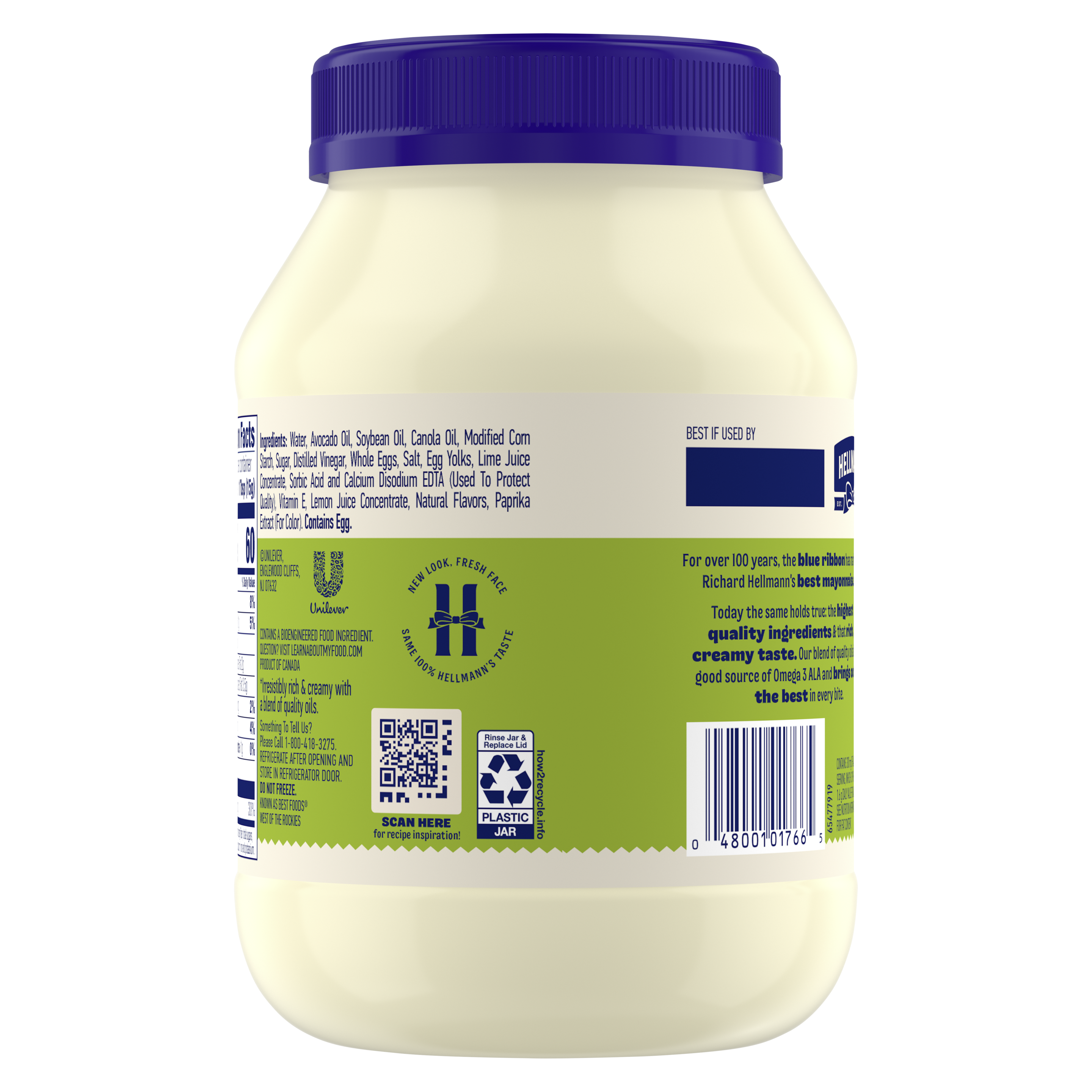 Avocado Oil Mayonnaise(Back)