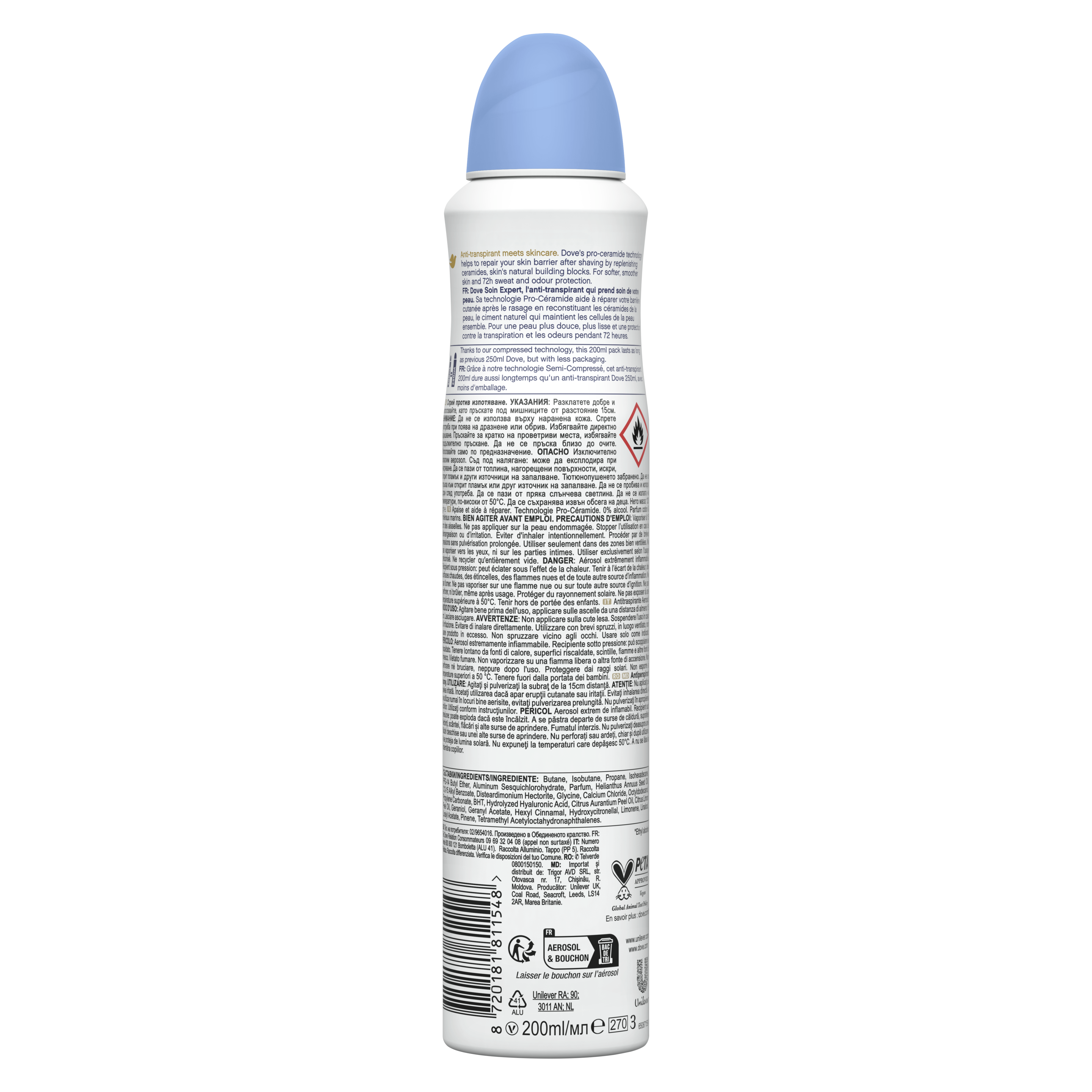 Anti-transpirant Apaise & Aide à Réparer Fresh cotton & sea minerals Spray 200ml