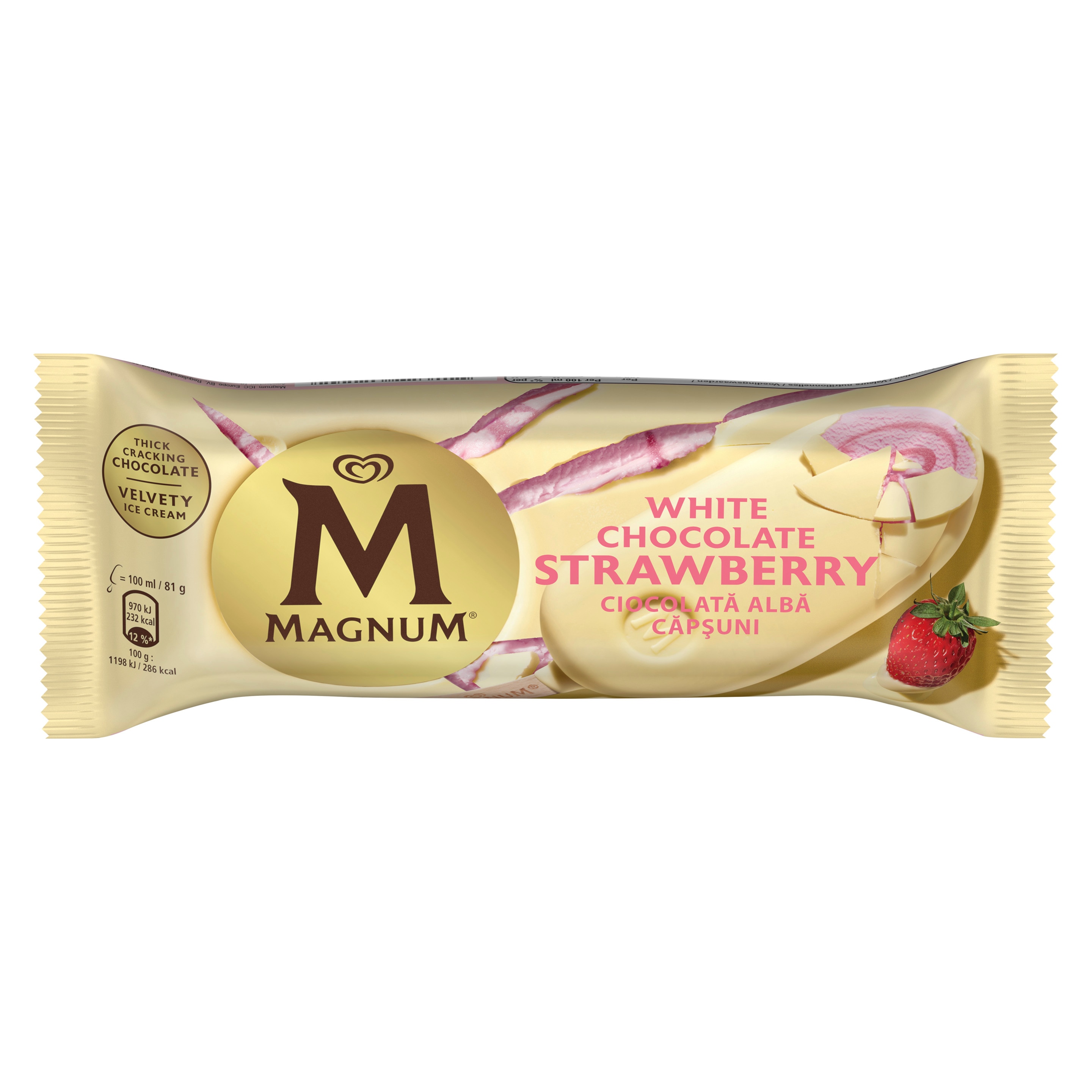 Magnum Strawberry White 100ml packshot