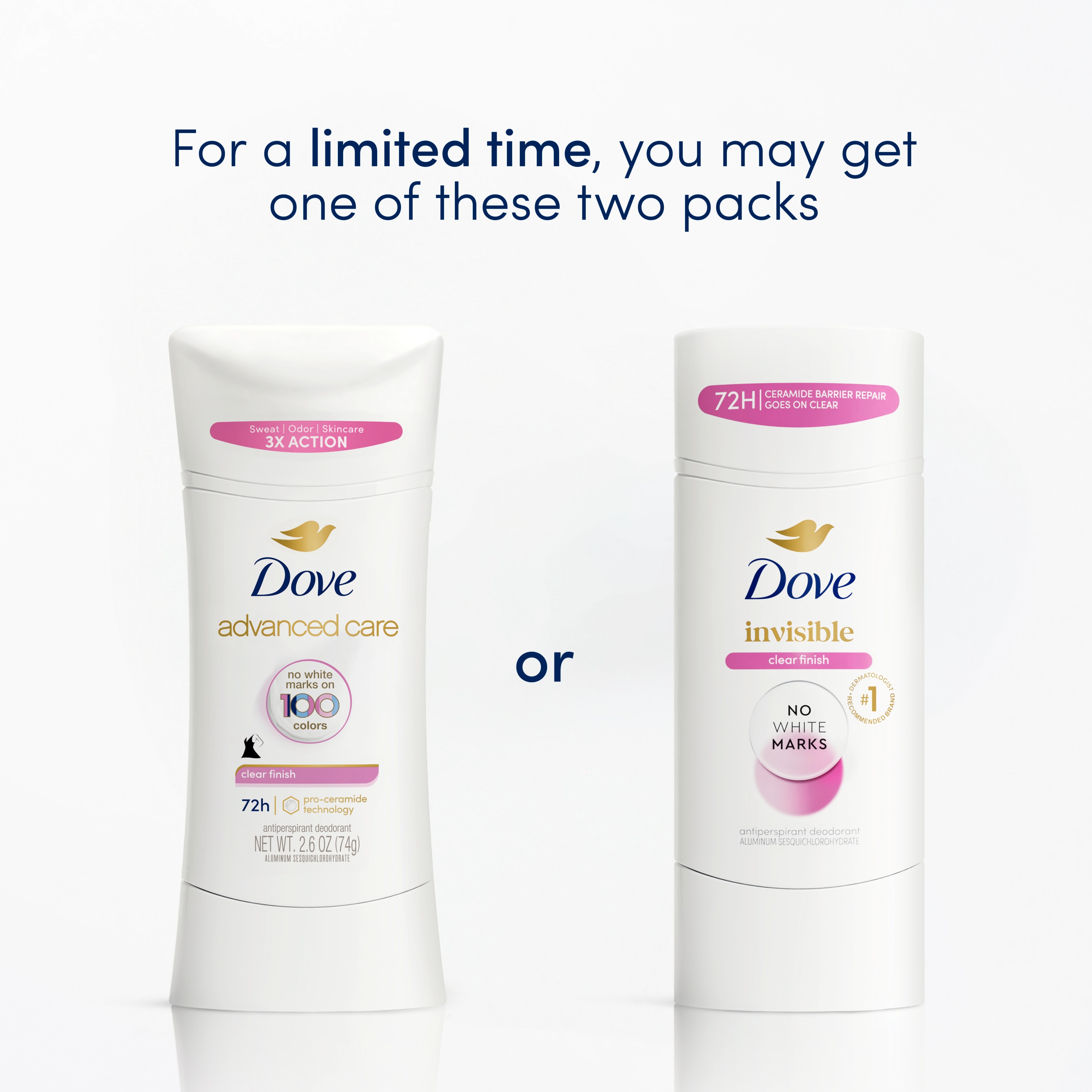 Advanced Care Clear Finish Antiperspirant Stick