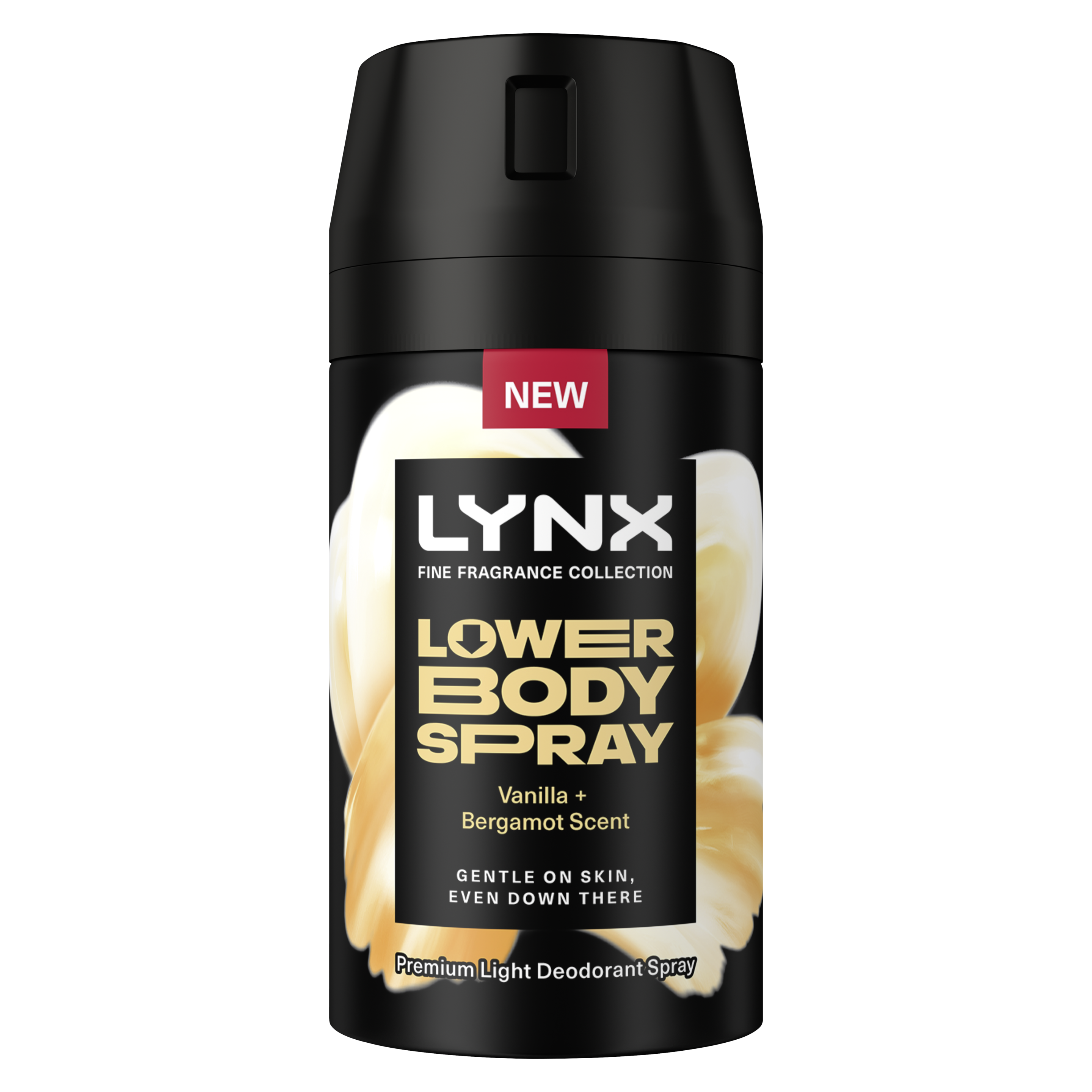 Lynx Vanilla + Bergamot  Premium Lower Body Spray packshot