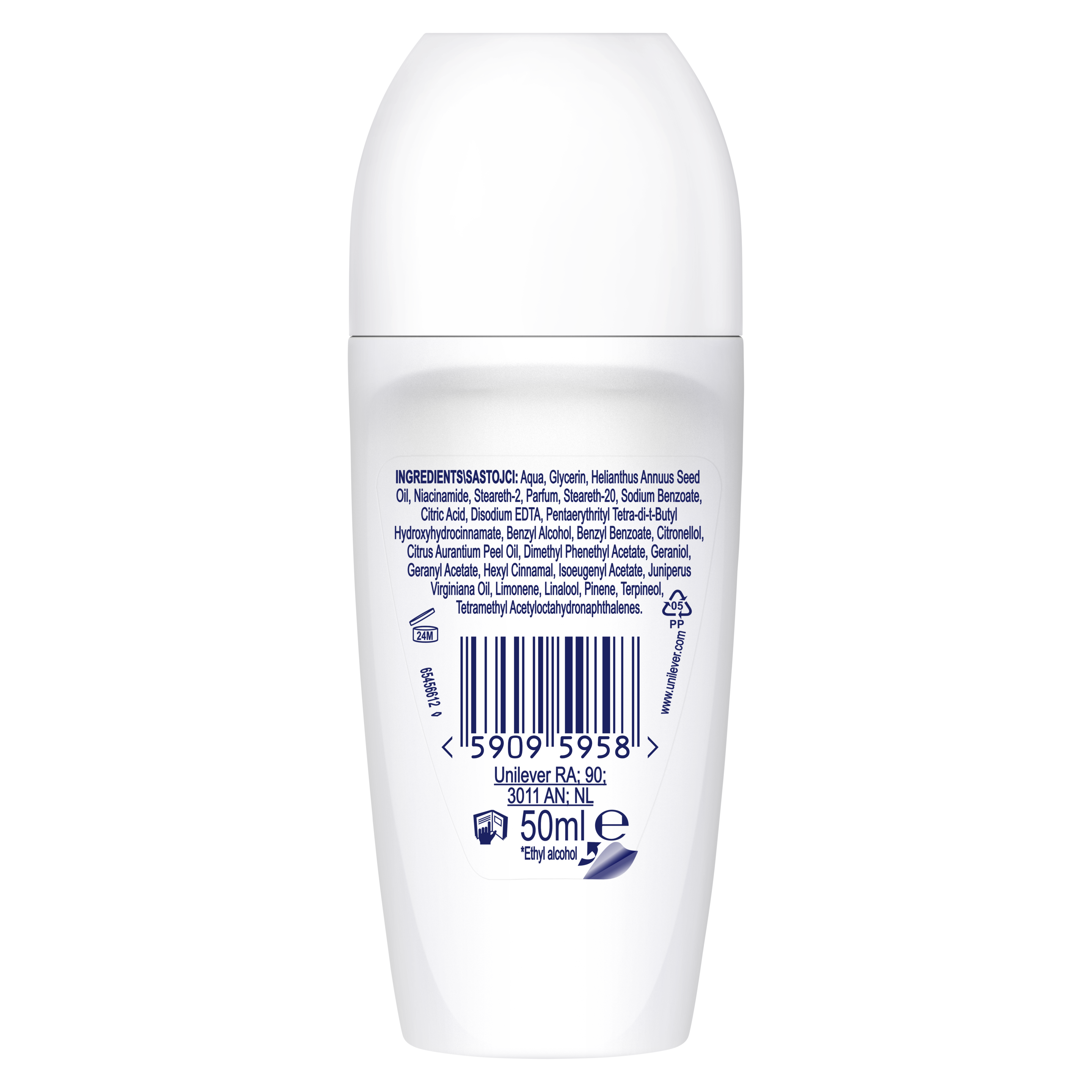 Dove 0% Fresh Care + Invisible Care bille 50ml