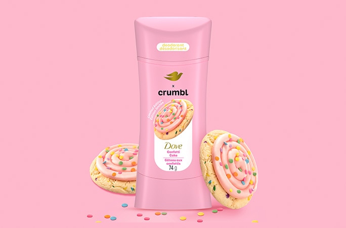 Dove x Crumbl Deodorant