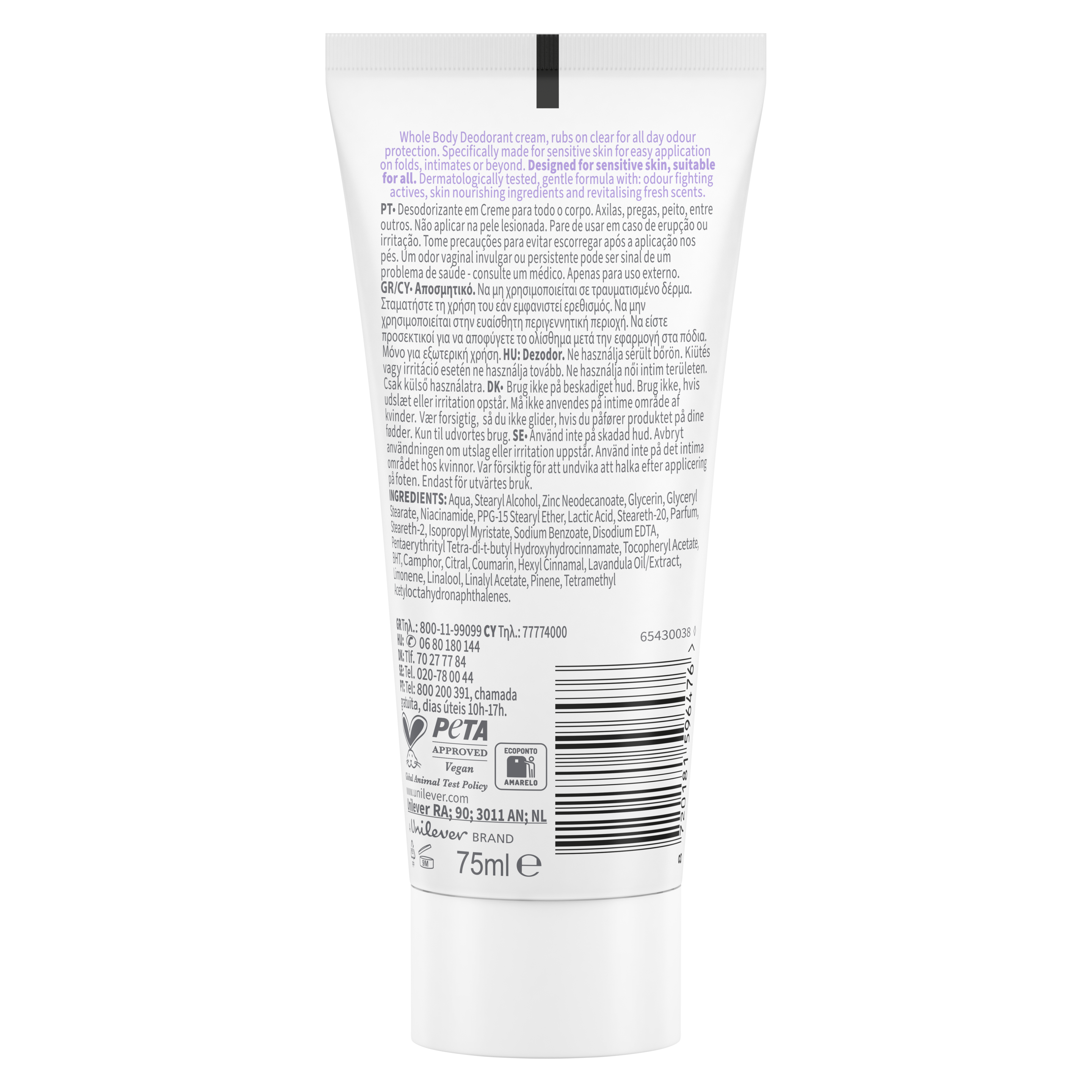 Whole Body Lavender & Chamomile dezodor krém