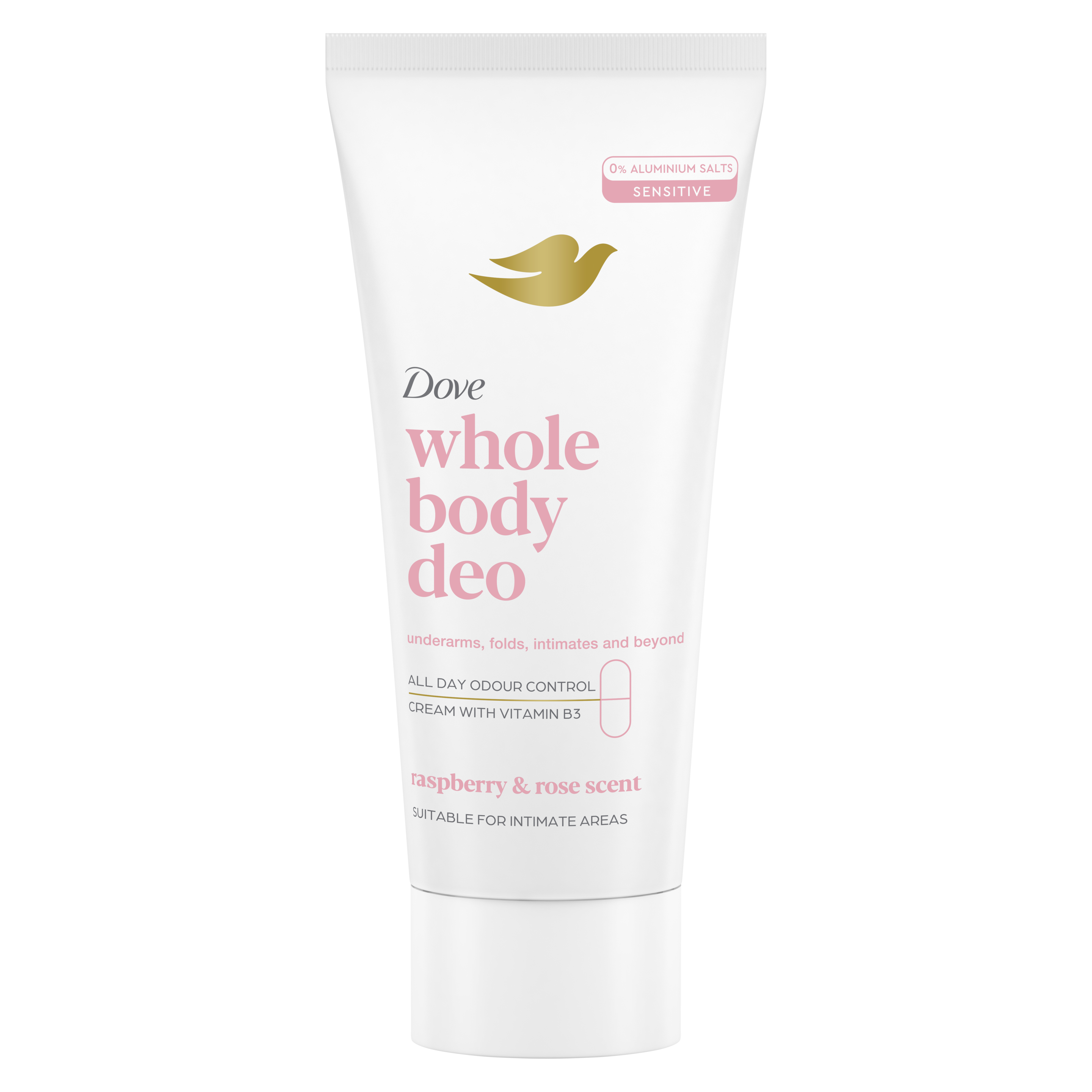 Dove Whole Body Raspberry & Rose dezodor krém 75ml packshot