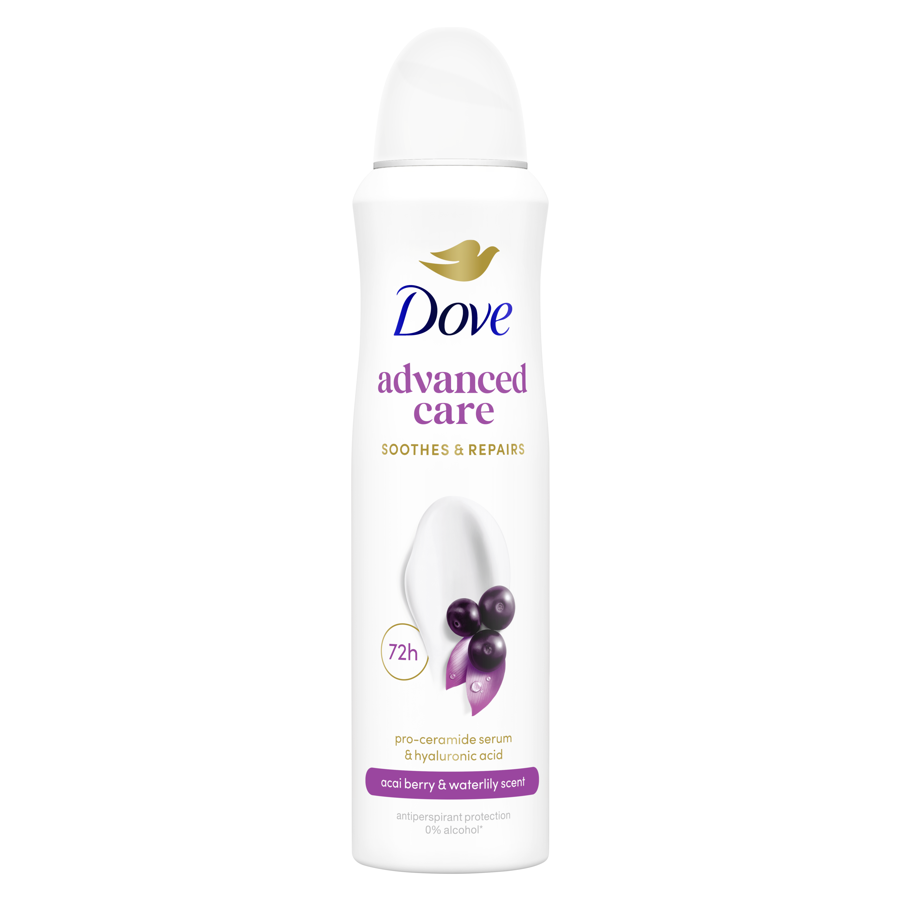Dove 72hr Acai Berry Antiperspirant Deodorant Spray 150ml packshot
