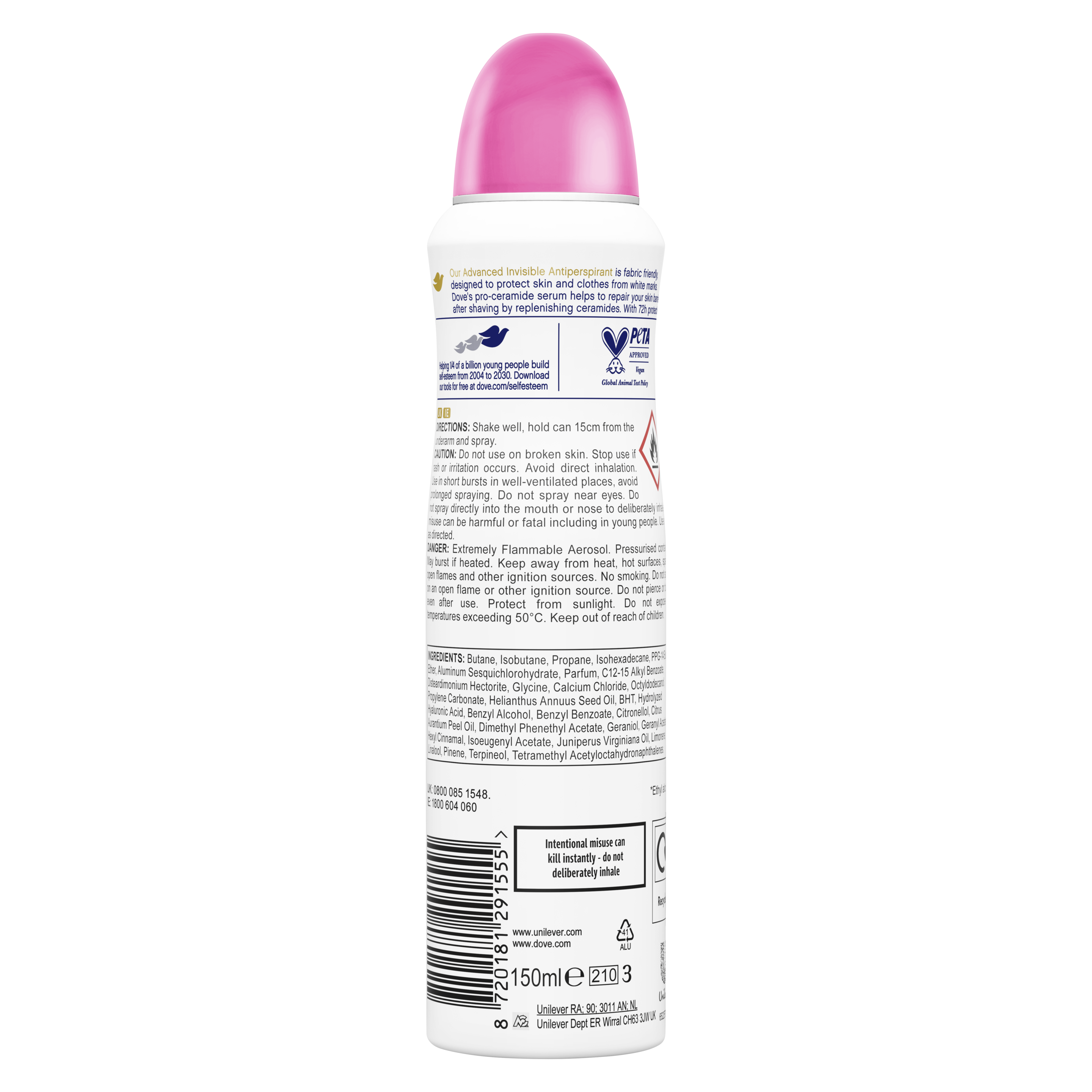 Dove 72hr Invisible Care Antiperspirant Deodorant Spray 200ml