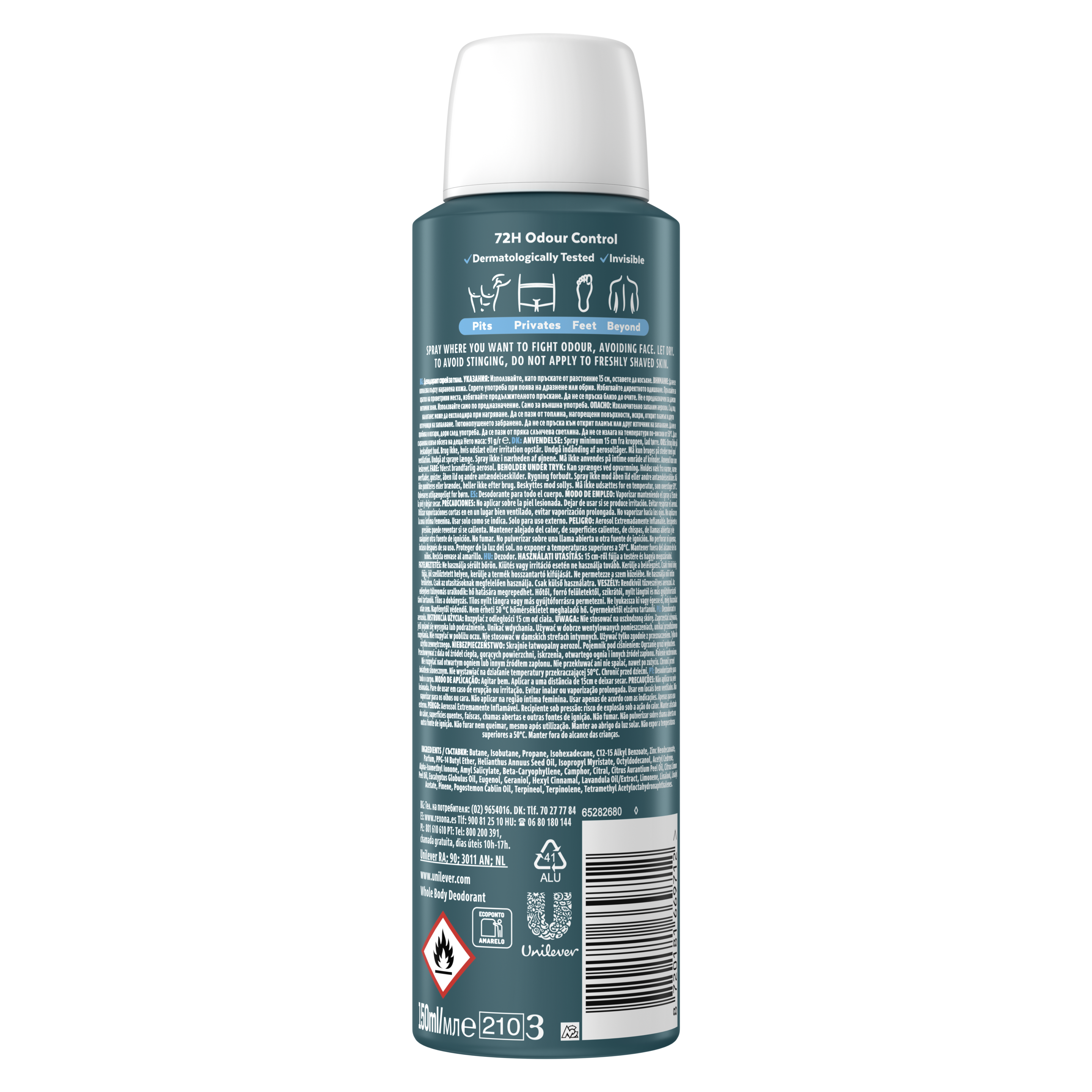 Rexona Men Whole Body Ocean Rush dezodor aeroszol 150ml