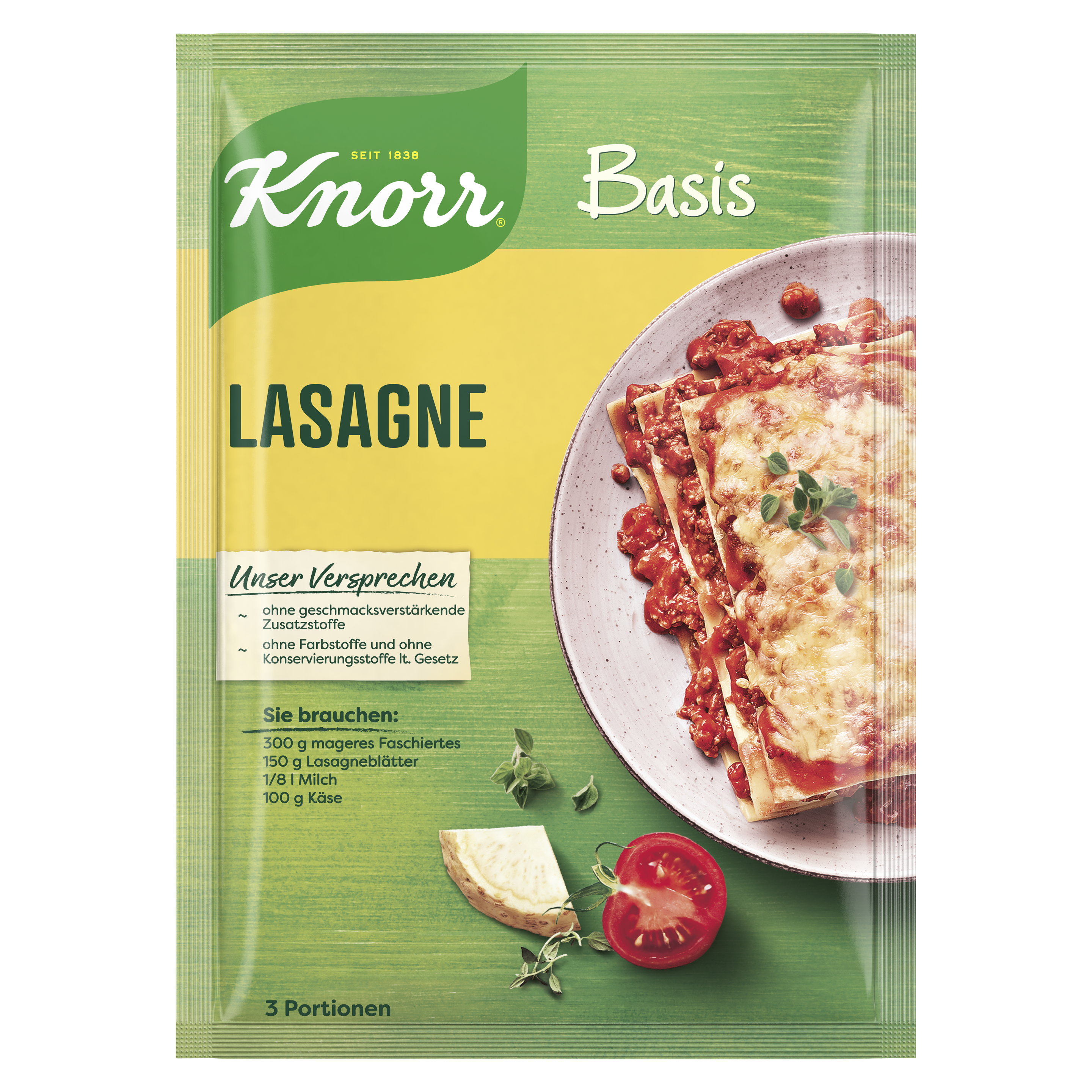 Knorr Basis Lasagne 2 Portionen packshot