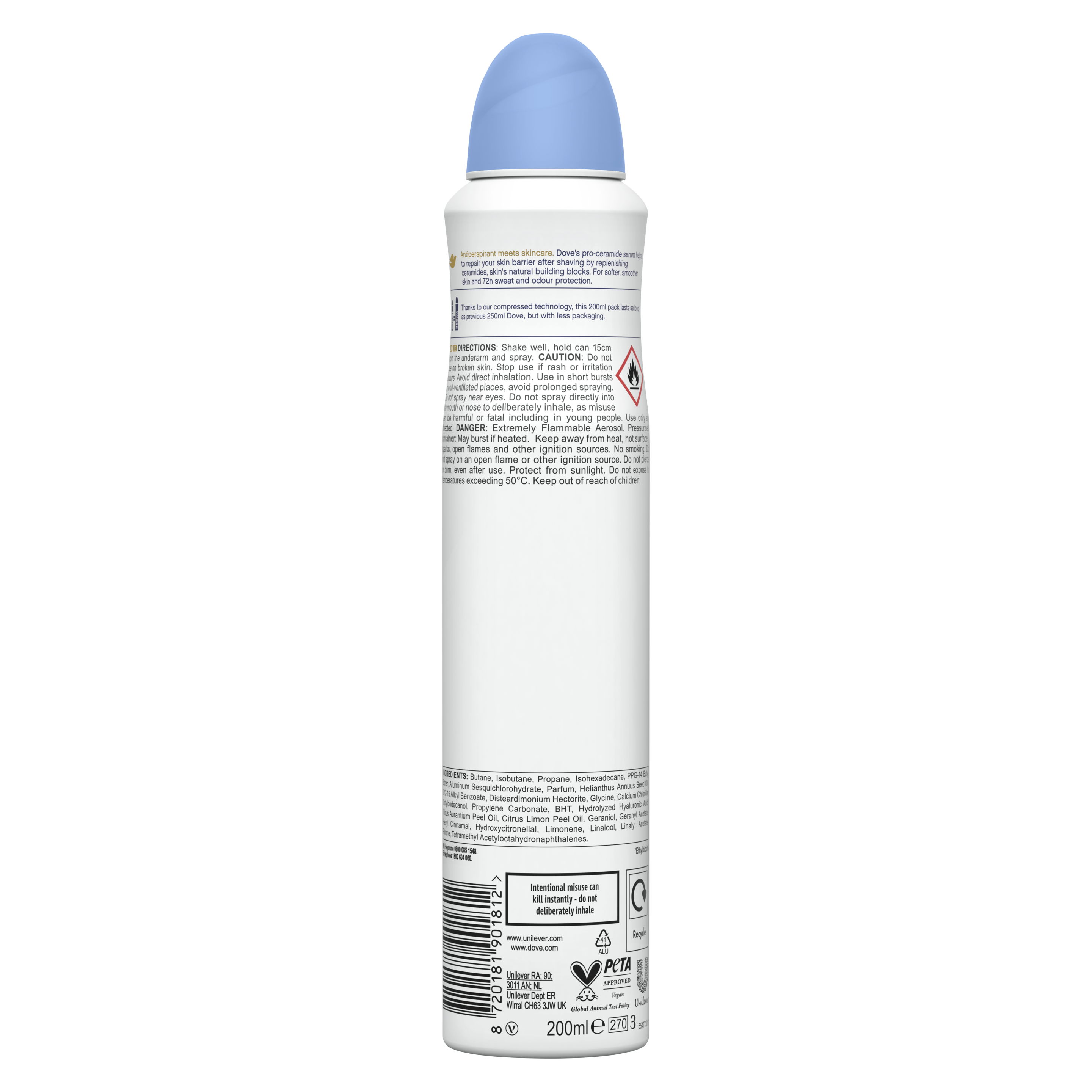72hr Fresh Cotton & Sea Minerals Deodorant Spray  200ml