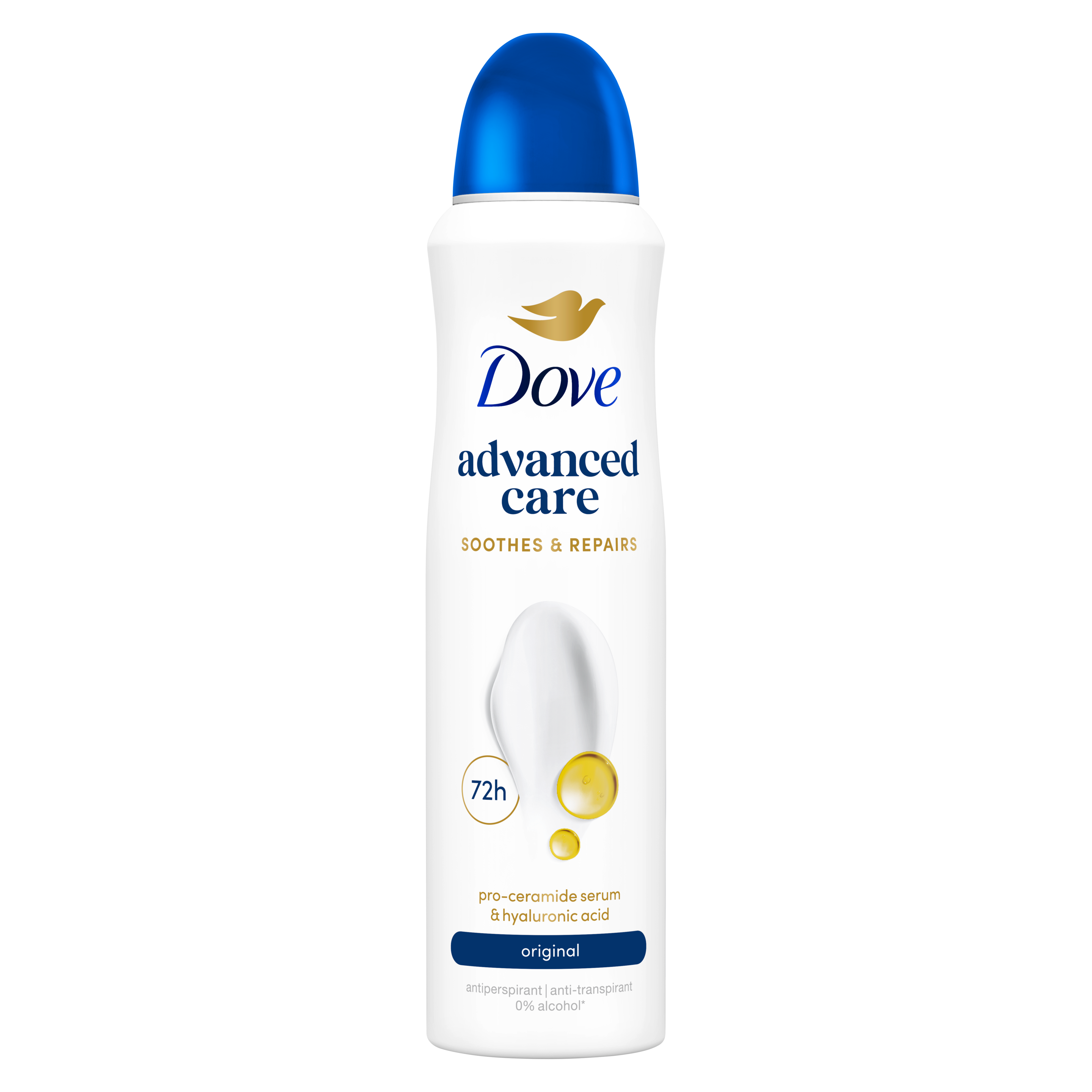 Dove Original női izzadásgátló aeroszol 150ml packshot