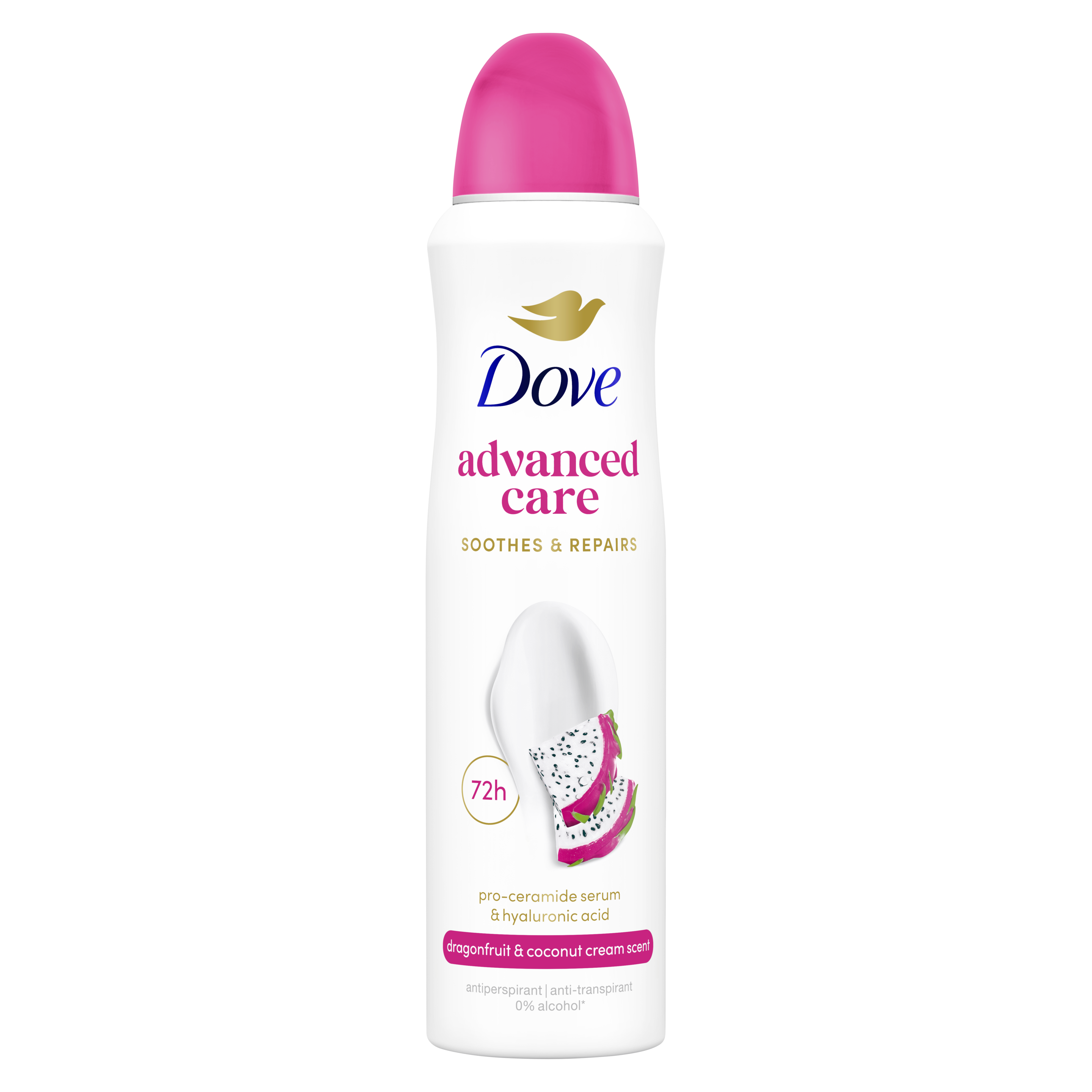 Dove Go Fresh Dragon Fruit és Kókusz izzadásgátló aeroszol 150 ml packshot