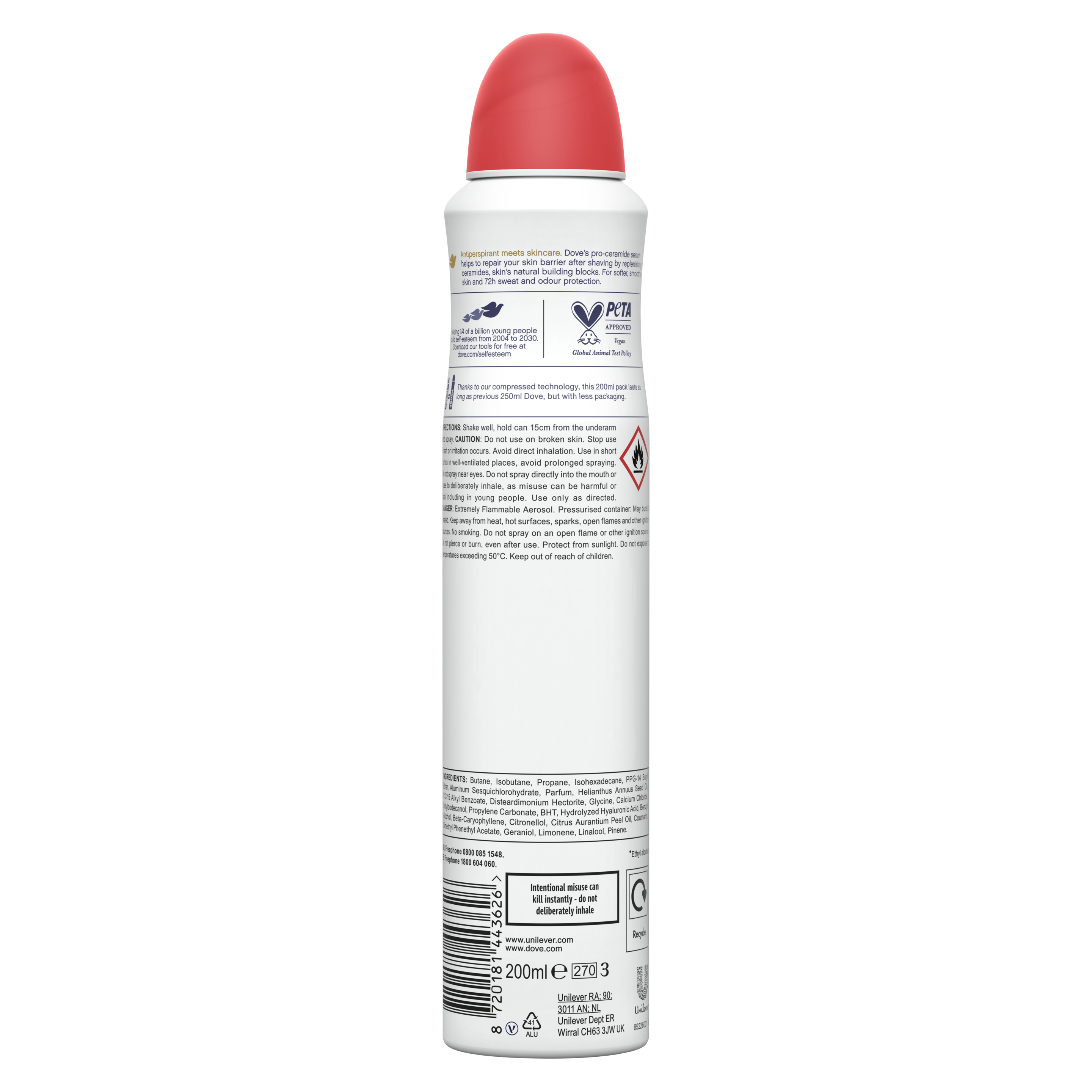 72hr Go Fresh Peach & White Blossom Deodorant Spray  200ml