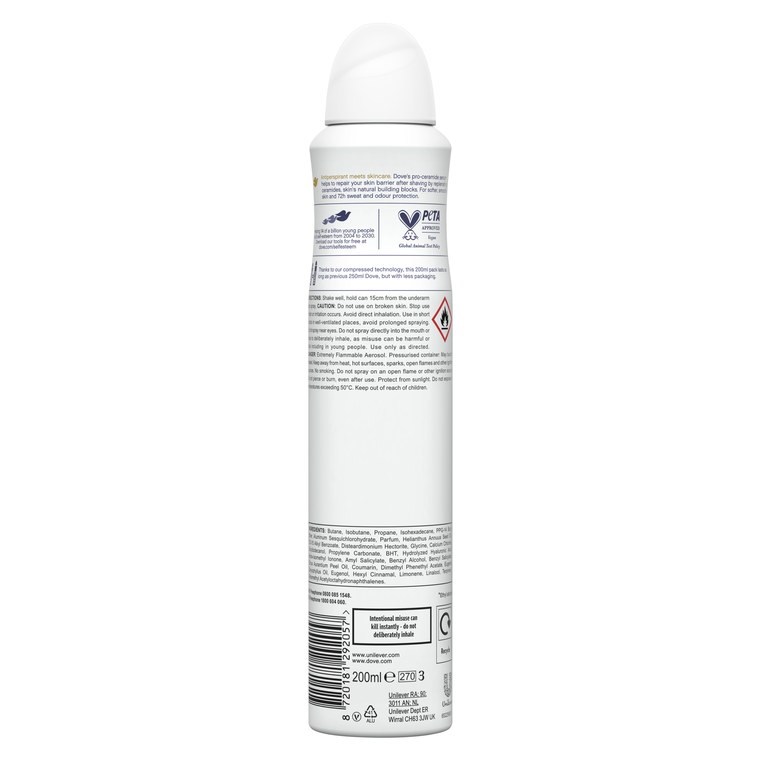 Dove 72hr Coconut & Jasmine Antiperspirant Deodorant Spray 200ml