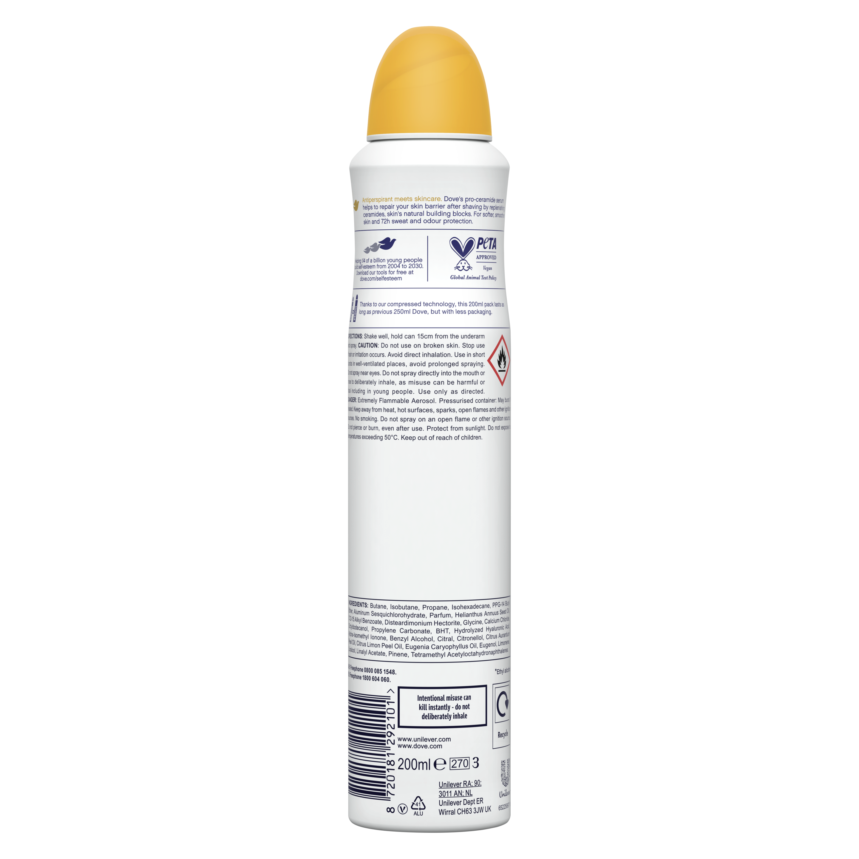Dove 72hr Passion Fruit & Lemongrass Antiperspirant Deodorant Spray 200ml